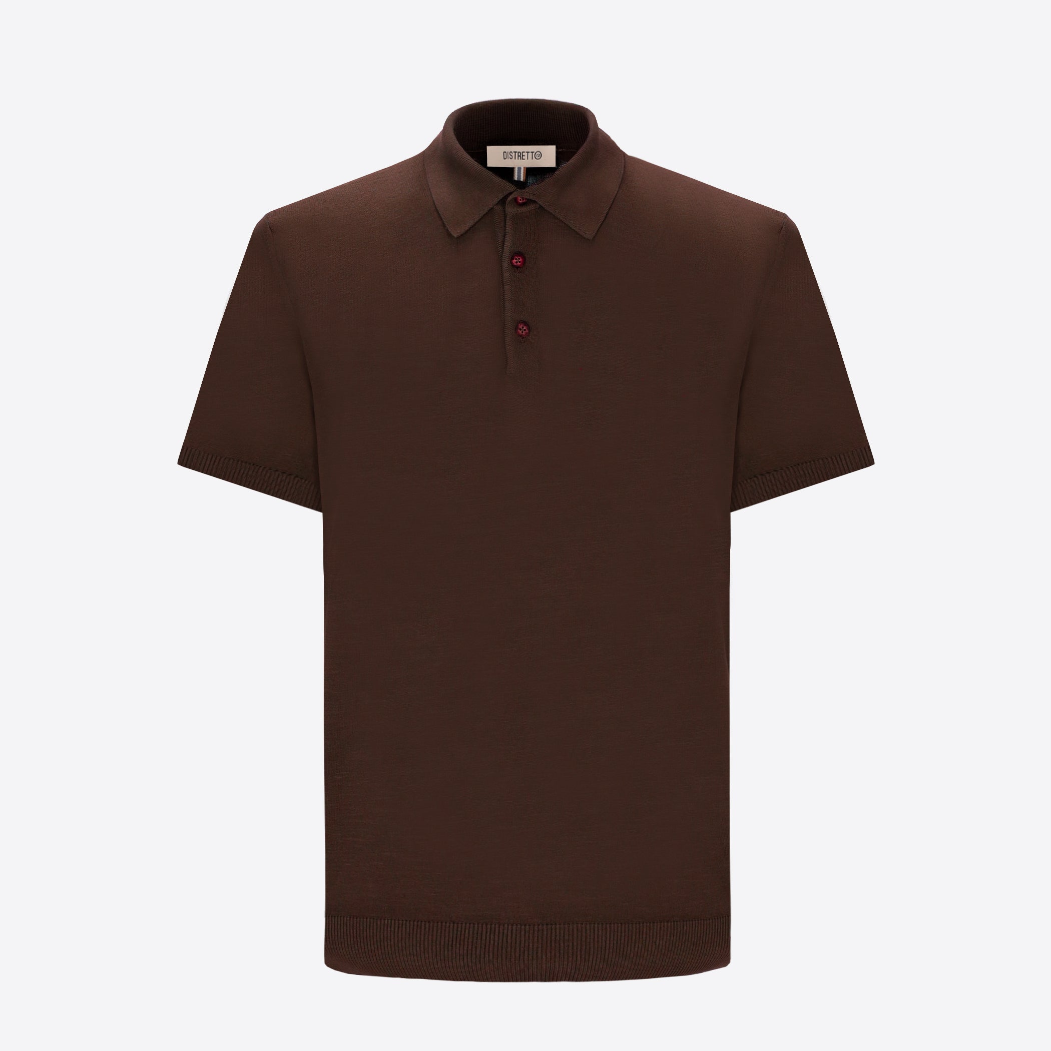 Polo Carrara In Filato Crèpe Di Cotone Tinto In Capo