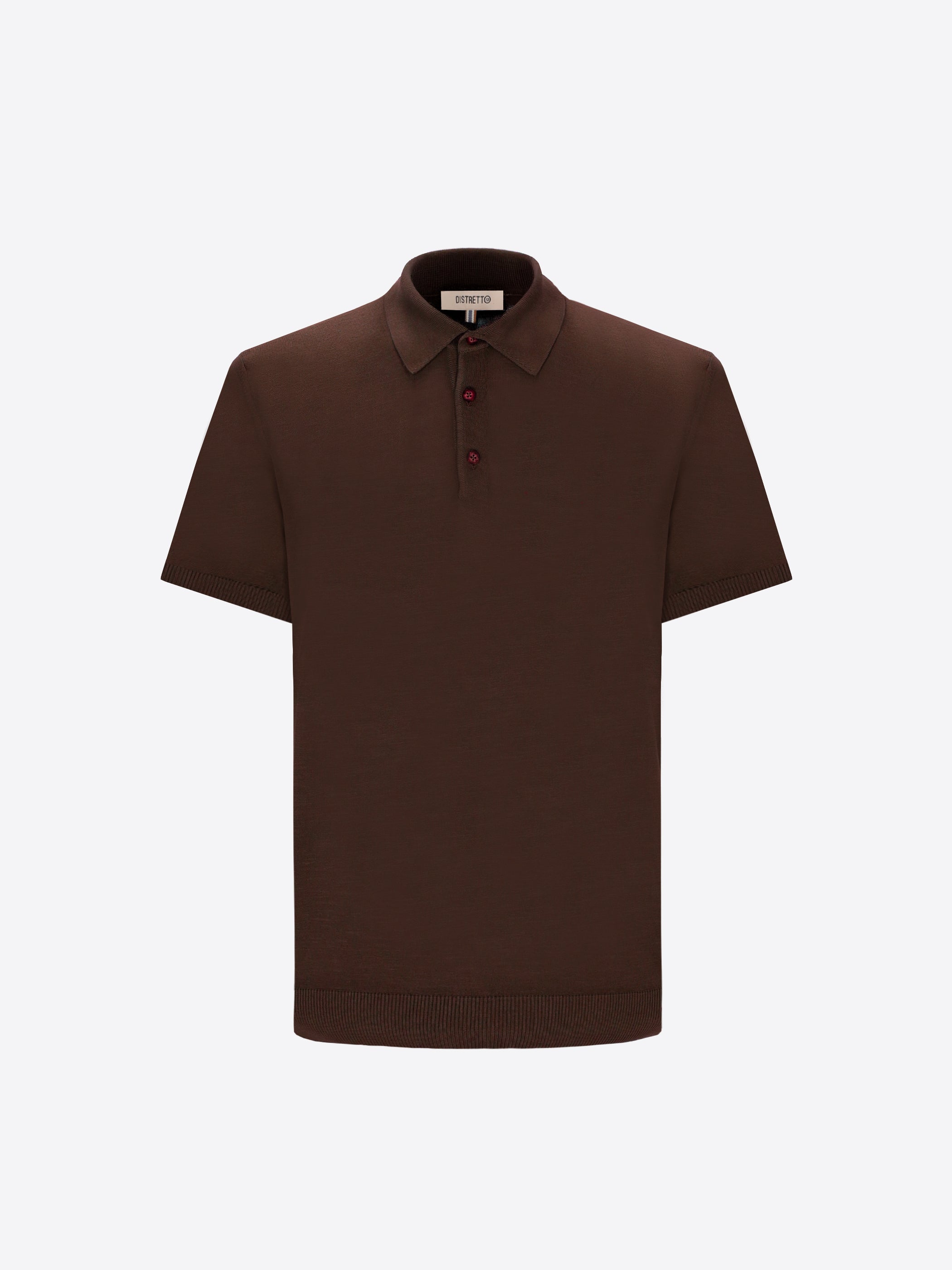 Polo Carrara In Filato Crèpe Di Cotone Tinto In Capo