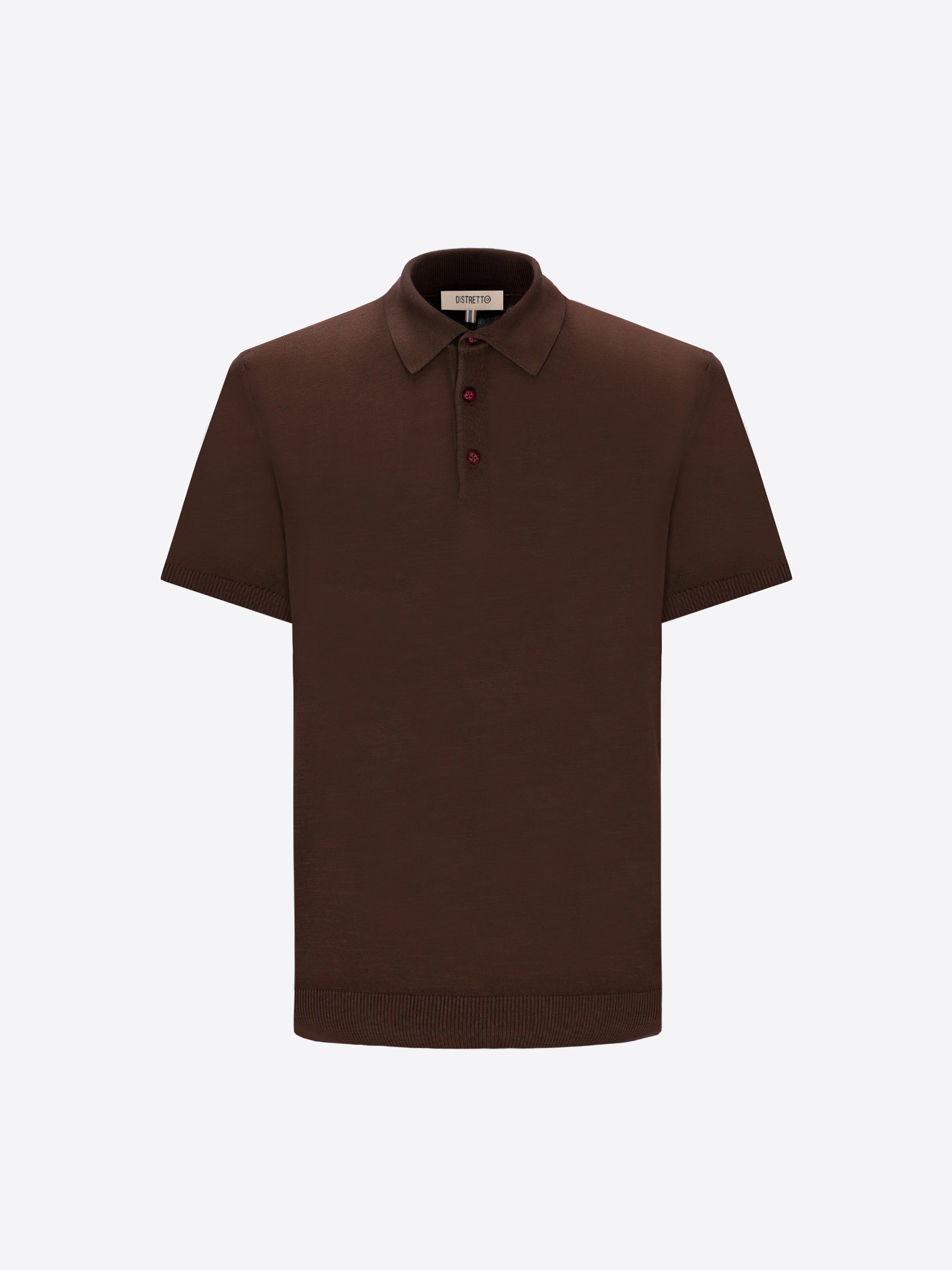 Polo Carrara In Filato Crèpe Di Cotone Tinto In Capo