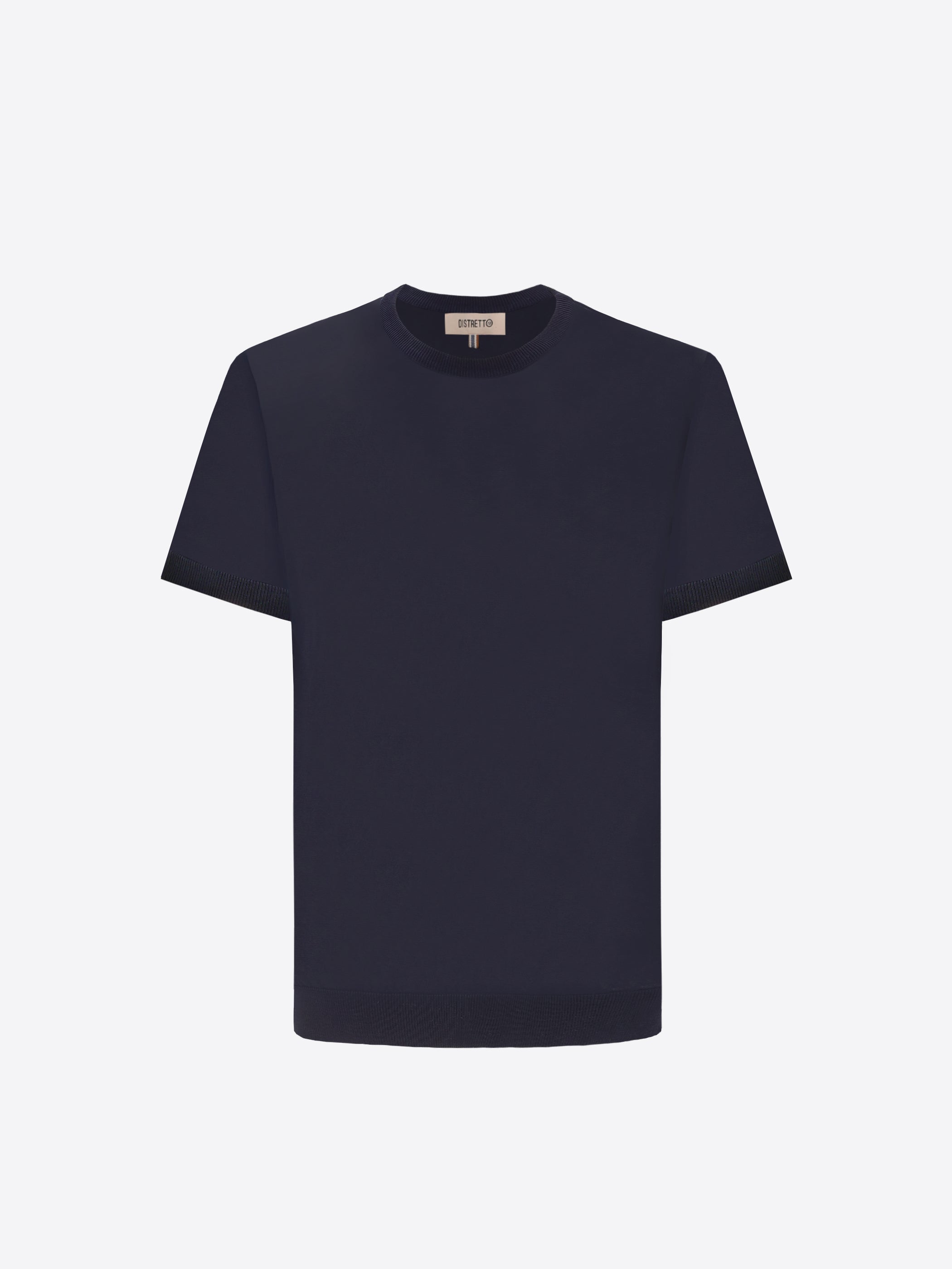 T-Shirt Carrara In Garment-Dyed Cotton Crepe Yarn