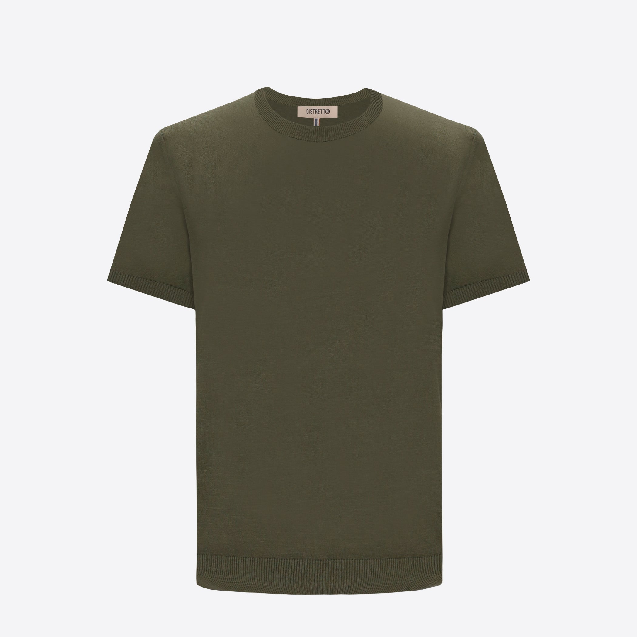 T-Shirt Carrara In Garment-Dyed Cotton Crepe Yarn