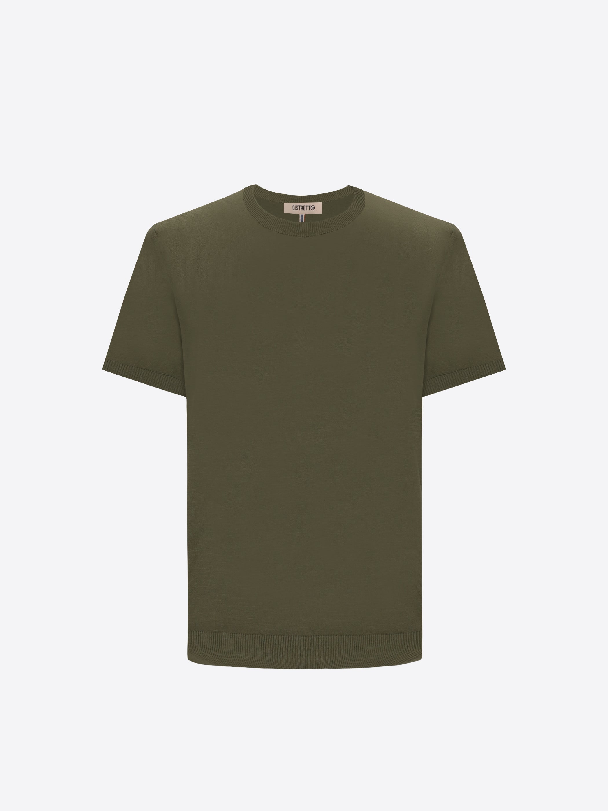T-Shirt Carrara In Garment-Dyed Cotton Crepe Yarn