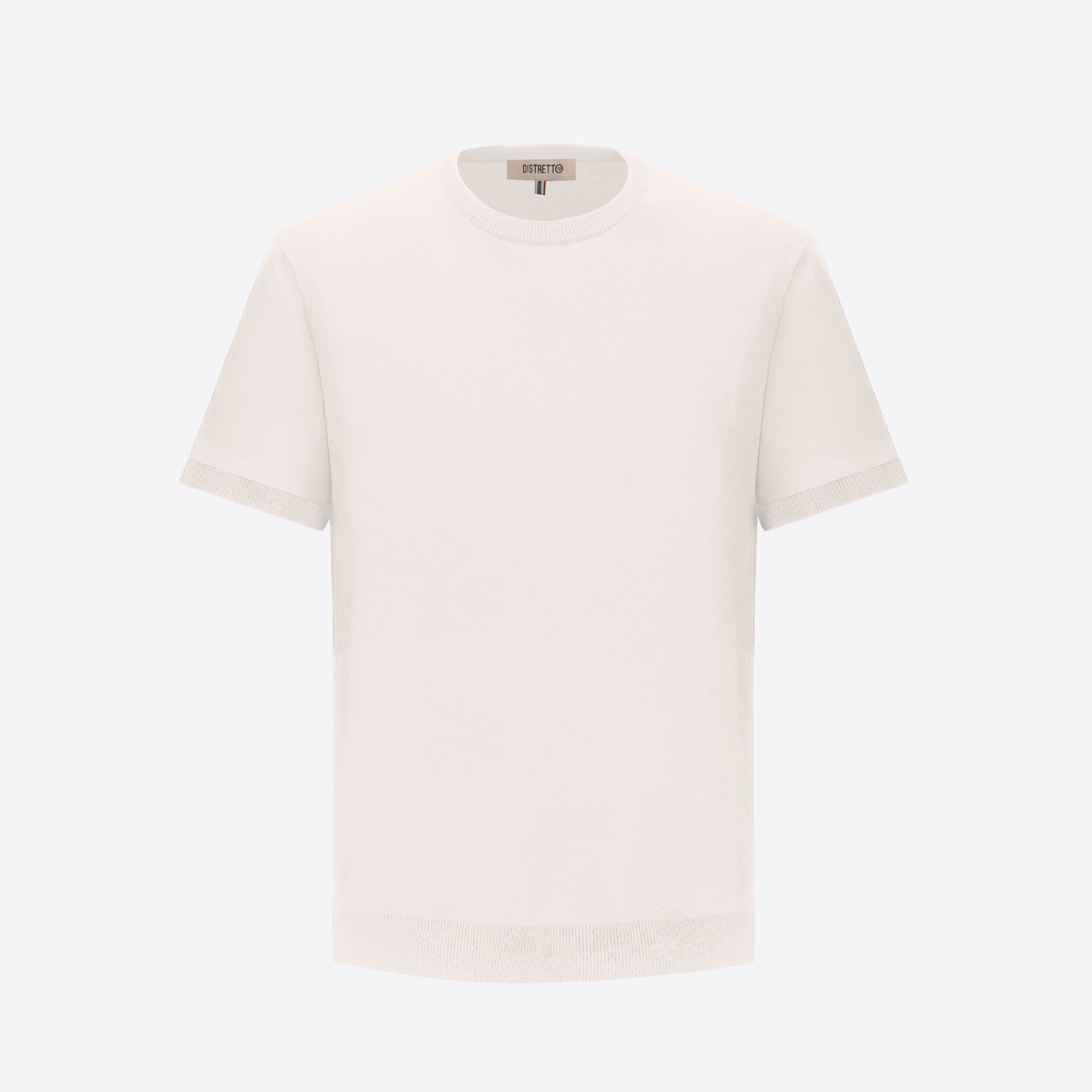 T-Shirt Carrara In Garment-Dyed Cotton Crepe Yarn