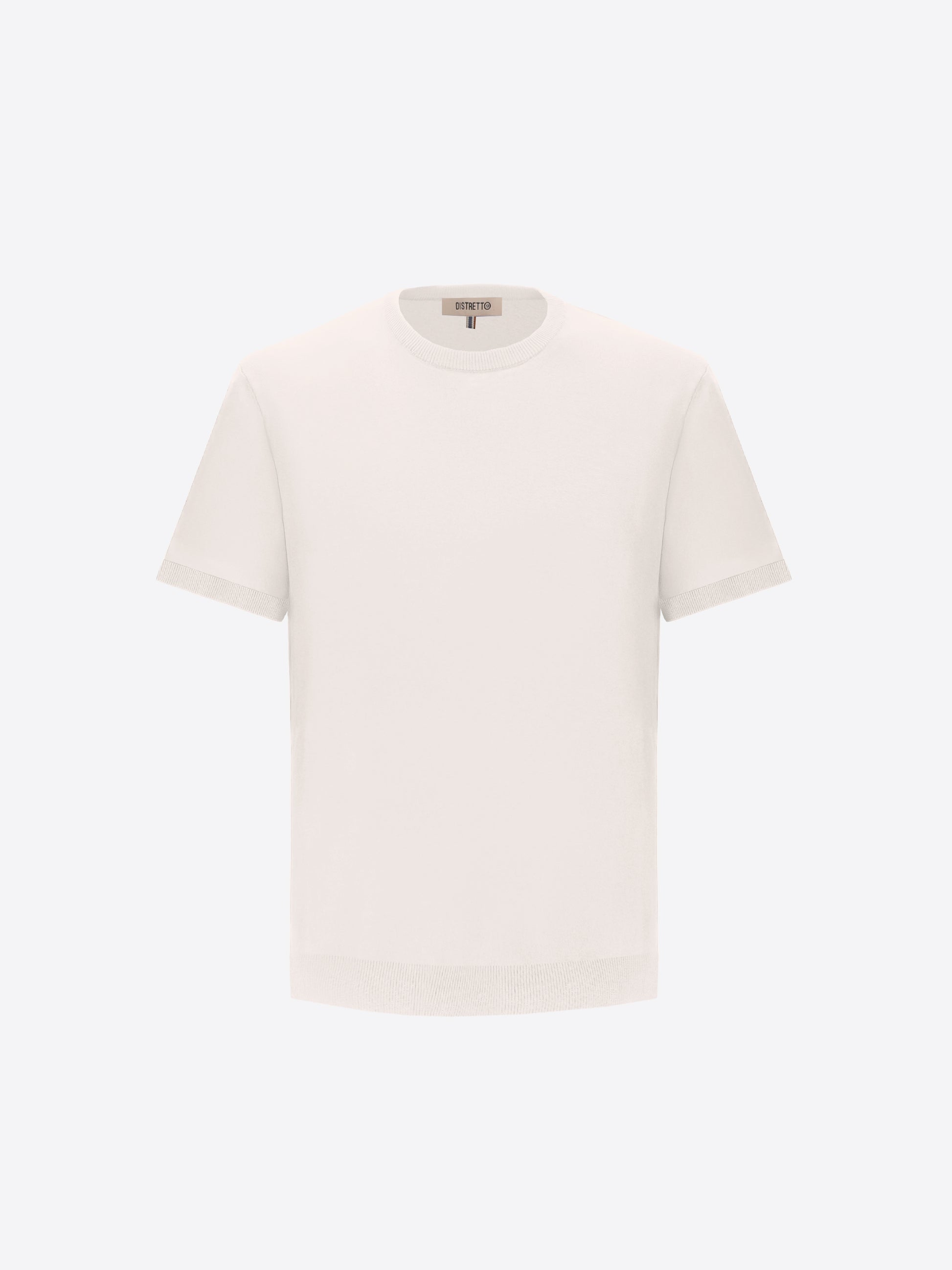 T-Shirt Carrara In Garment-Dyed Cotton Crepe Yarn