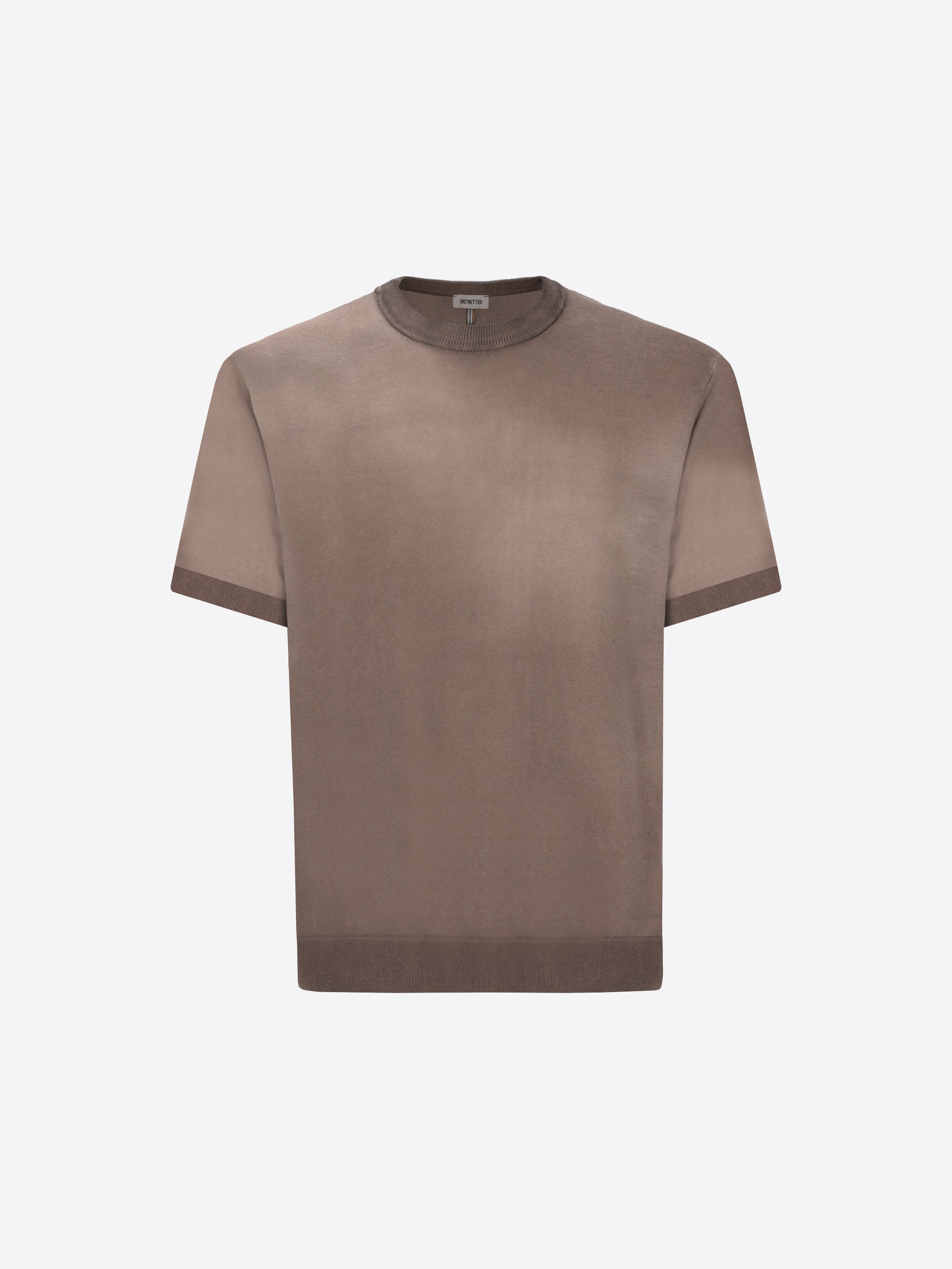 T-Shirt Granito In Garment-Dyed Cotton Yarn With Double-Tone Interior/Exterior Treatment