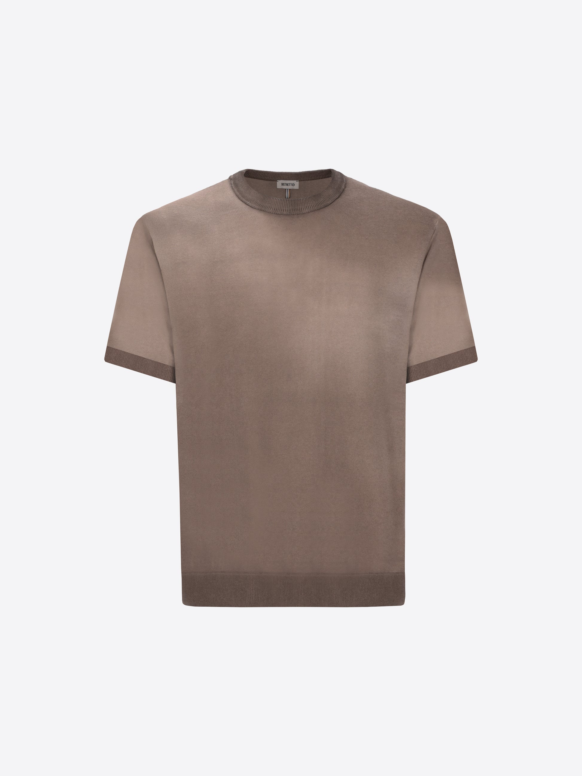 T-Shirt Granito In Garment-Dyed Cotton Yarn With Double-Tone Interior/Exterior Treatment