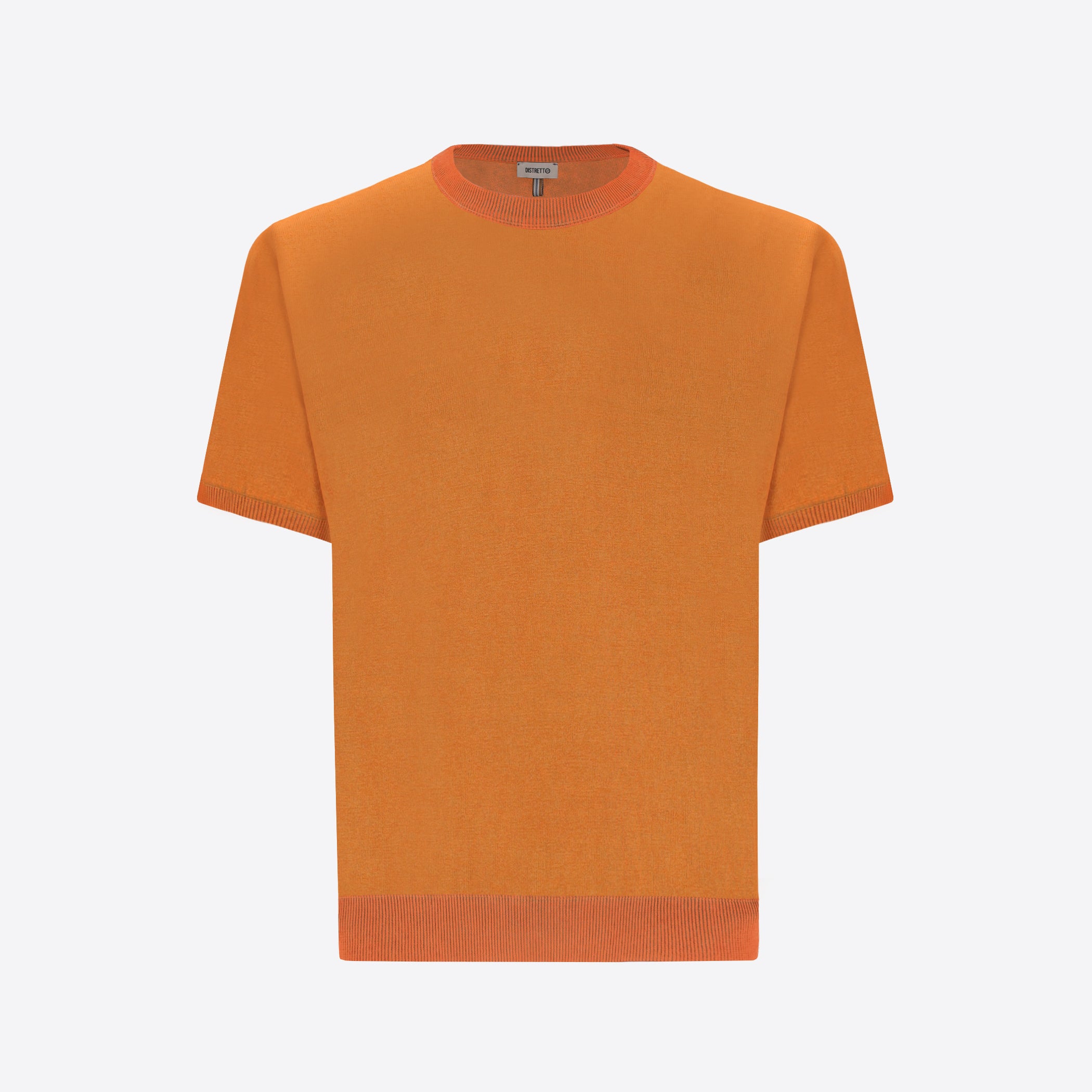 T-Shirt Granito In Garment-Dyed Cotton Yarn With Double-Tone Interior/Exterior Treatment