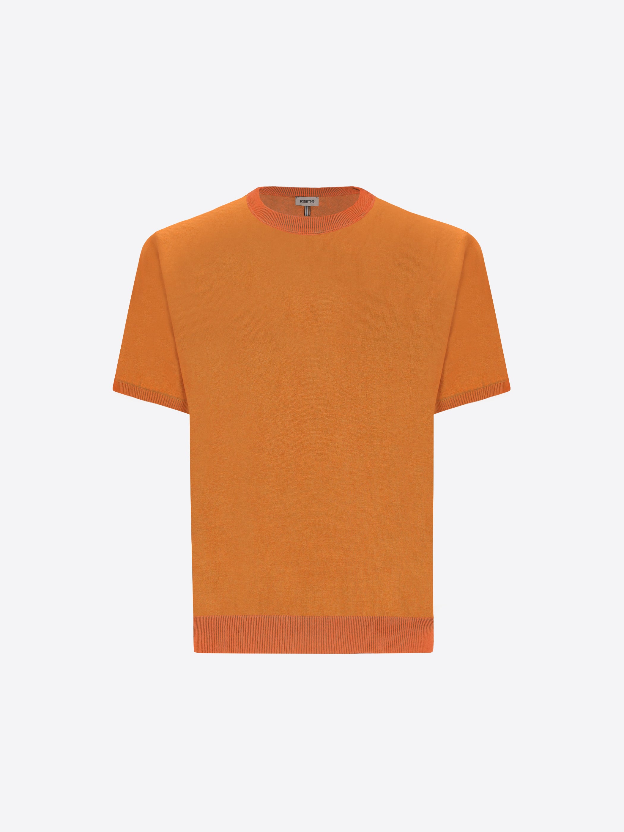 T-Shirt Granito In Garment-Dyed Cotton Yarn With Double-Tone Interior/Exterior Treatment