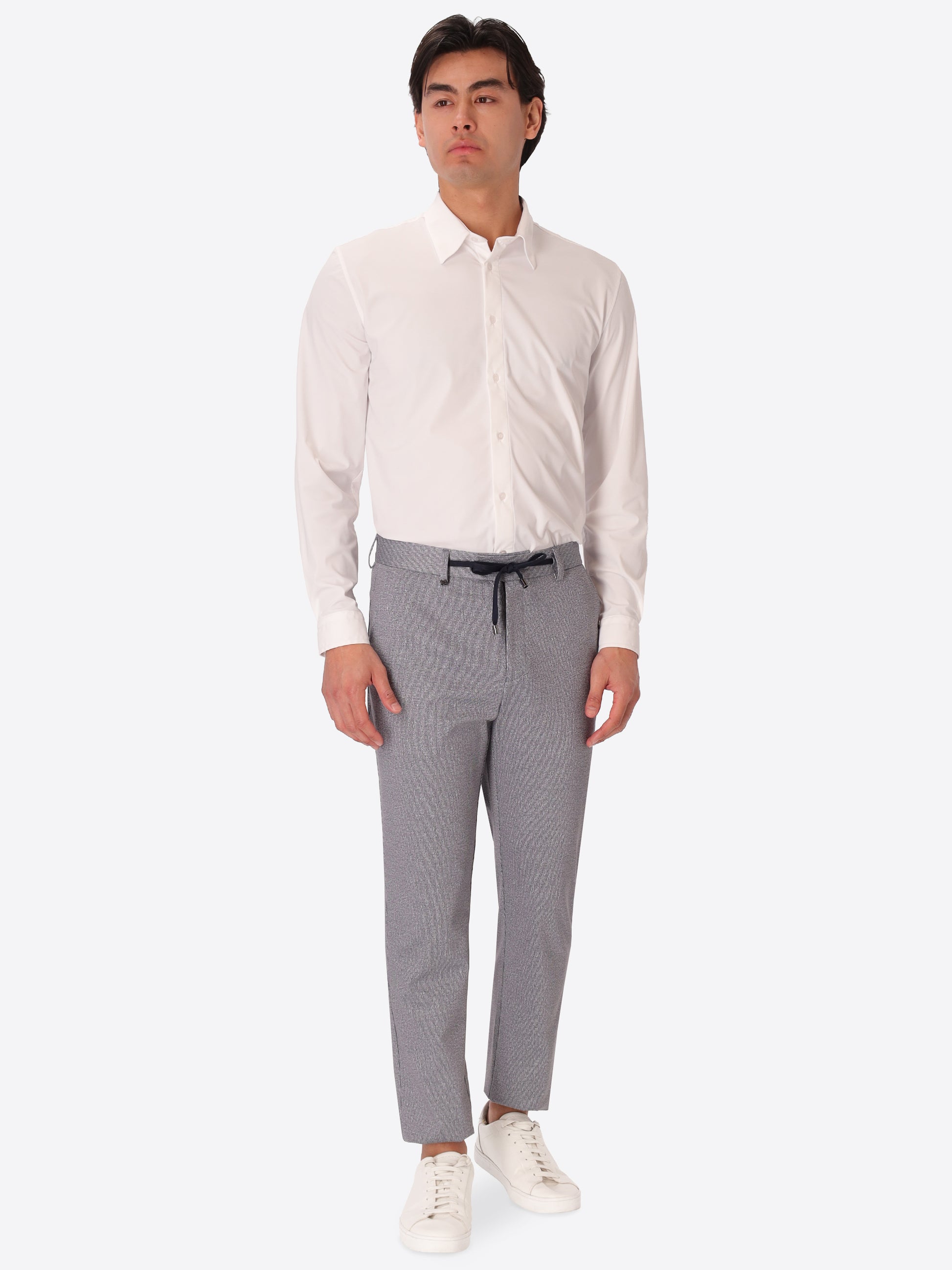 Pantalone York Prezzemolo In Tessuto Jersey Tecnico Stampa Trama Garza
