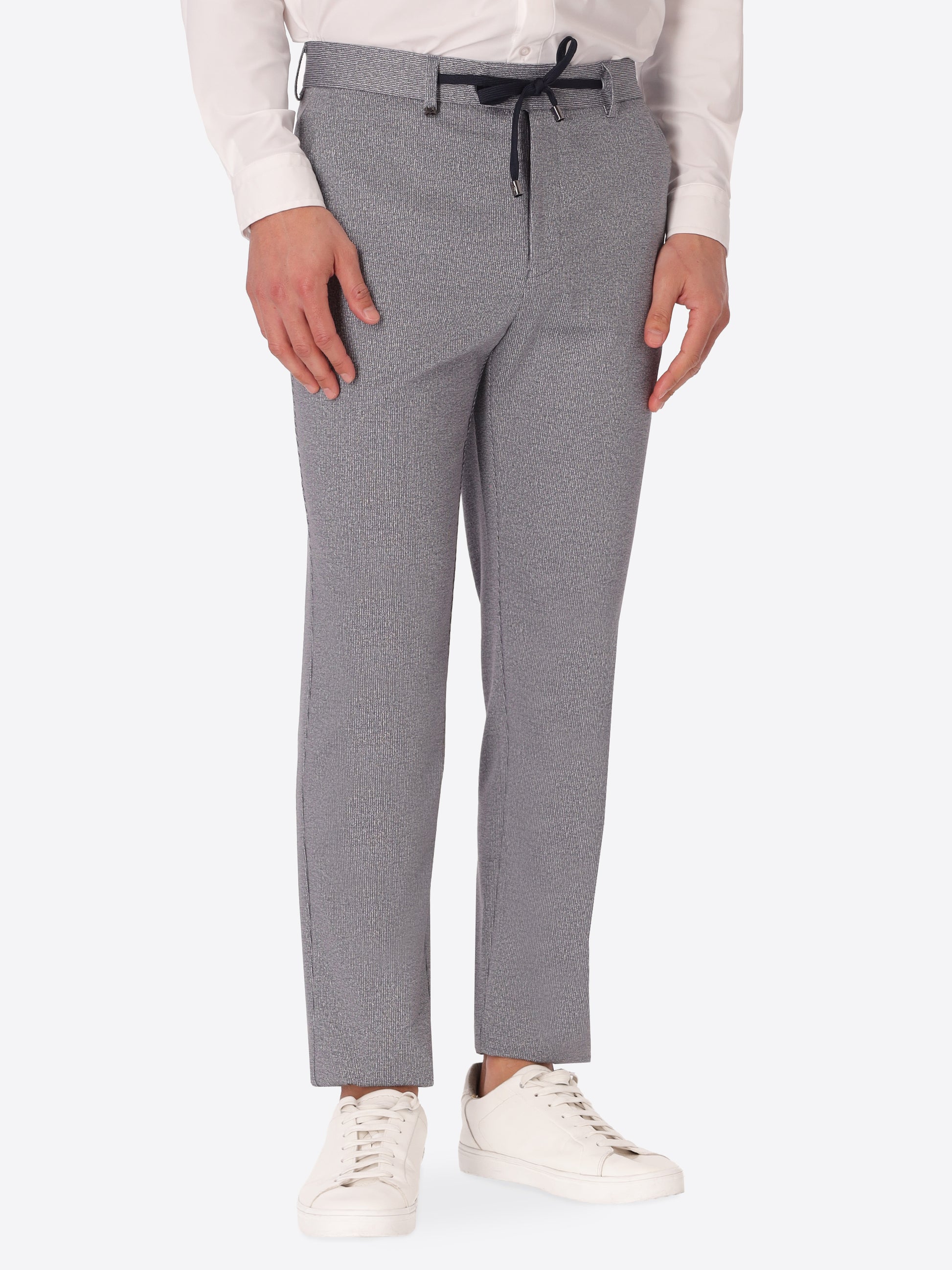 Pantalone York Prezzemolo In Tessuto Jersey Tecnico Stampa Trama Garza