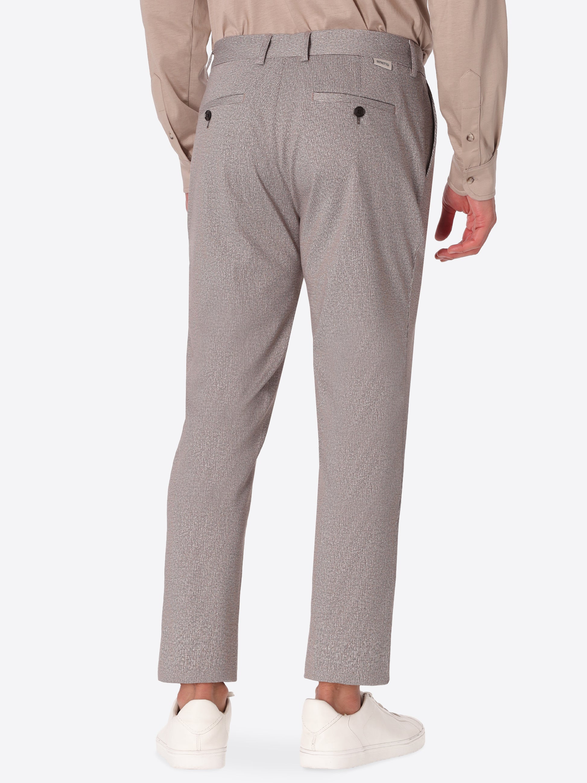 Pantalone York Prezzemolo In Tessuto Jersey Tecnico Stampa Trama Garza