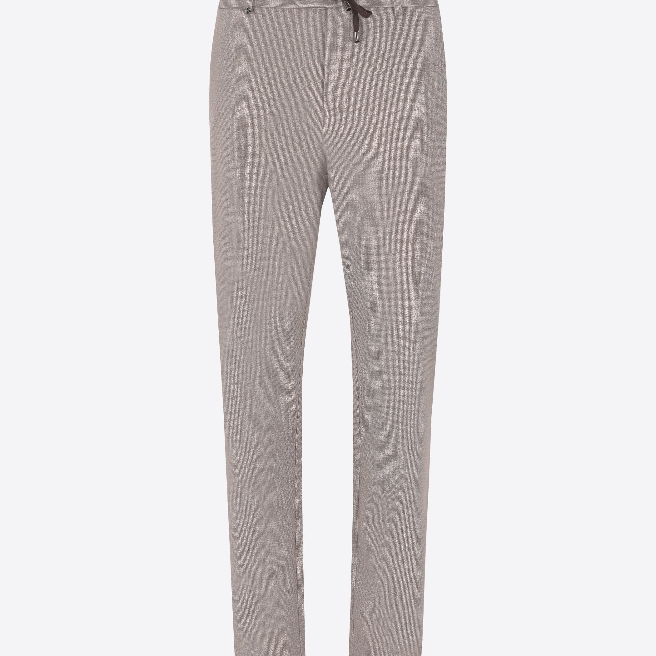 York Trousers Prezzemolo In Technical Jersey Gauze Texture Print Fabric