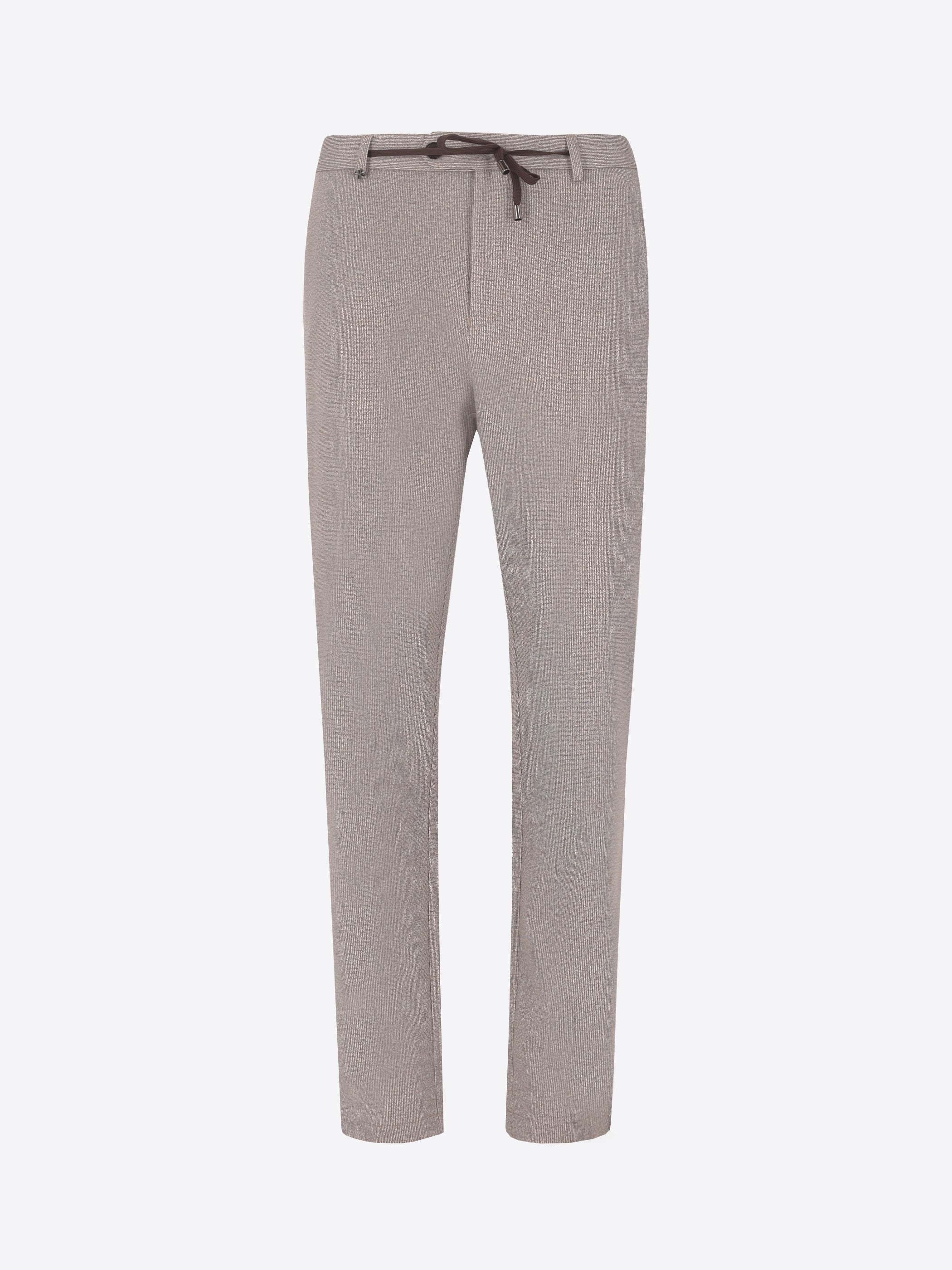 York Trousers Prezzemolo In Technical Jersey Gauze Texture Print Fabric