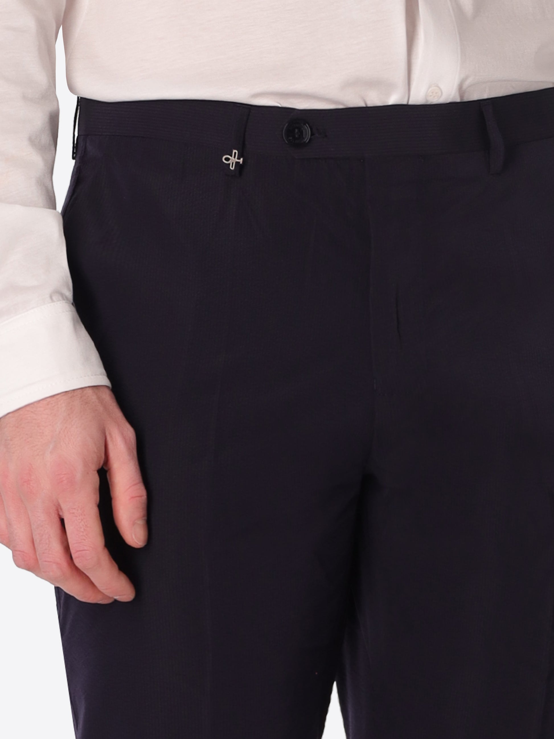 Arezzo Tailoring-HoseAus Super-Comfort Feinstruktur-Streifen-Gewebe - Icon