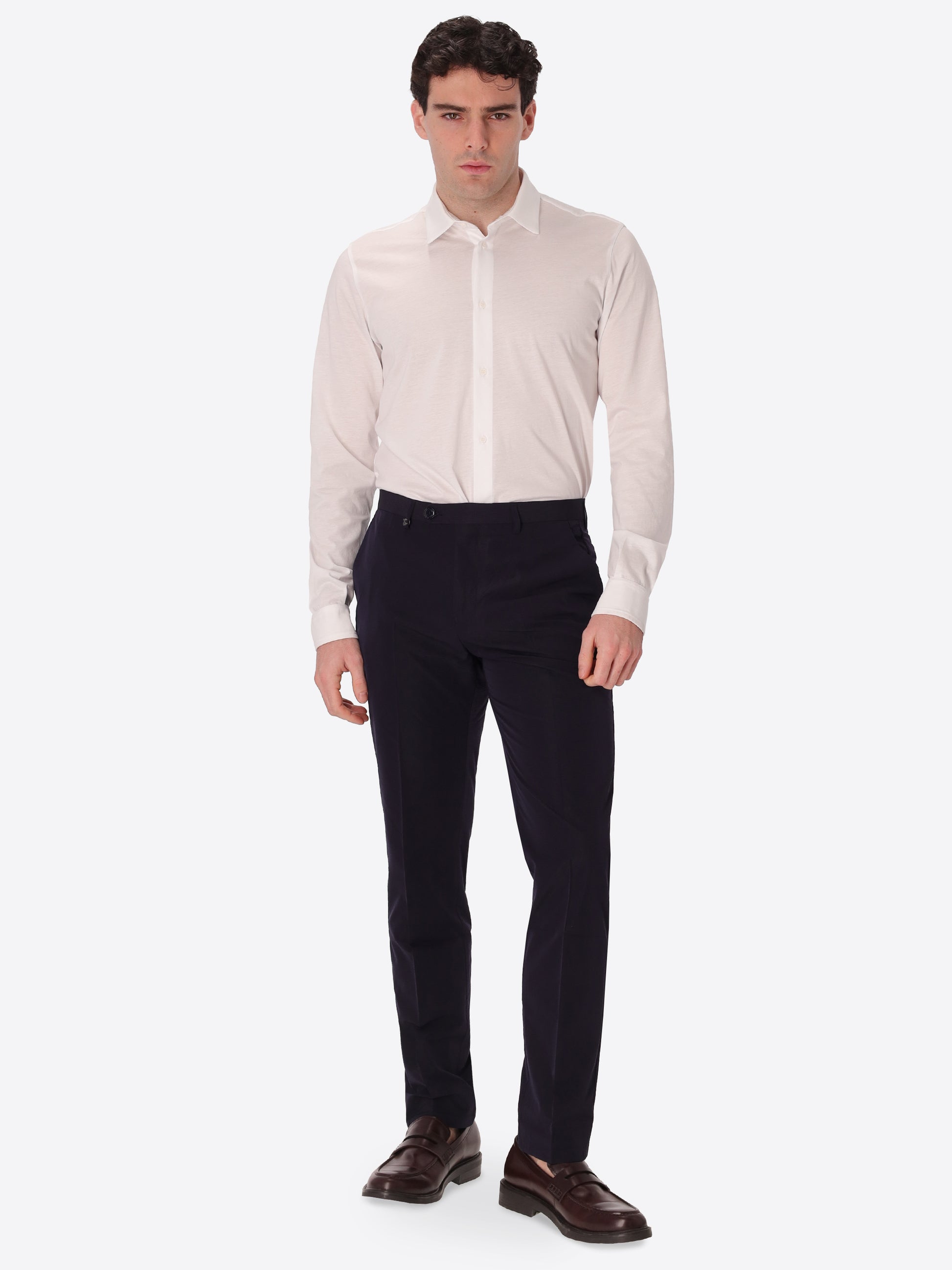 Arezzo Tailoring-HoseAus Super-Comfort Feinstruktur-Streifen-Gewebe - Icon