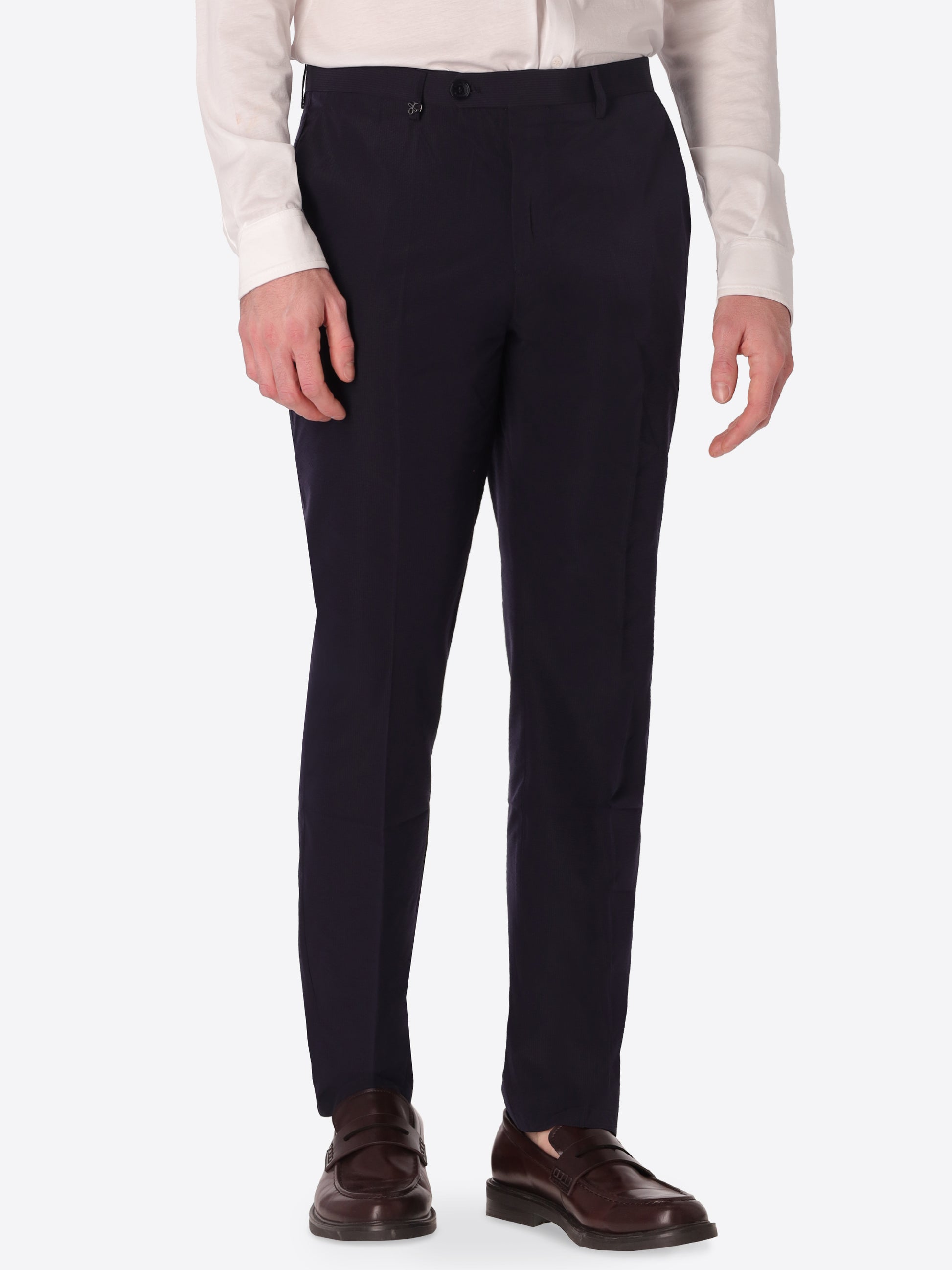 Arezzo Tailoring-HoseAus Super-Comfort Feinstruktur-Streifen-Gewebe - Icon