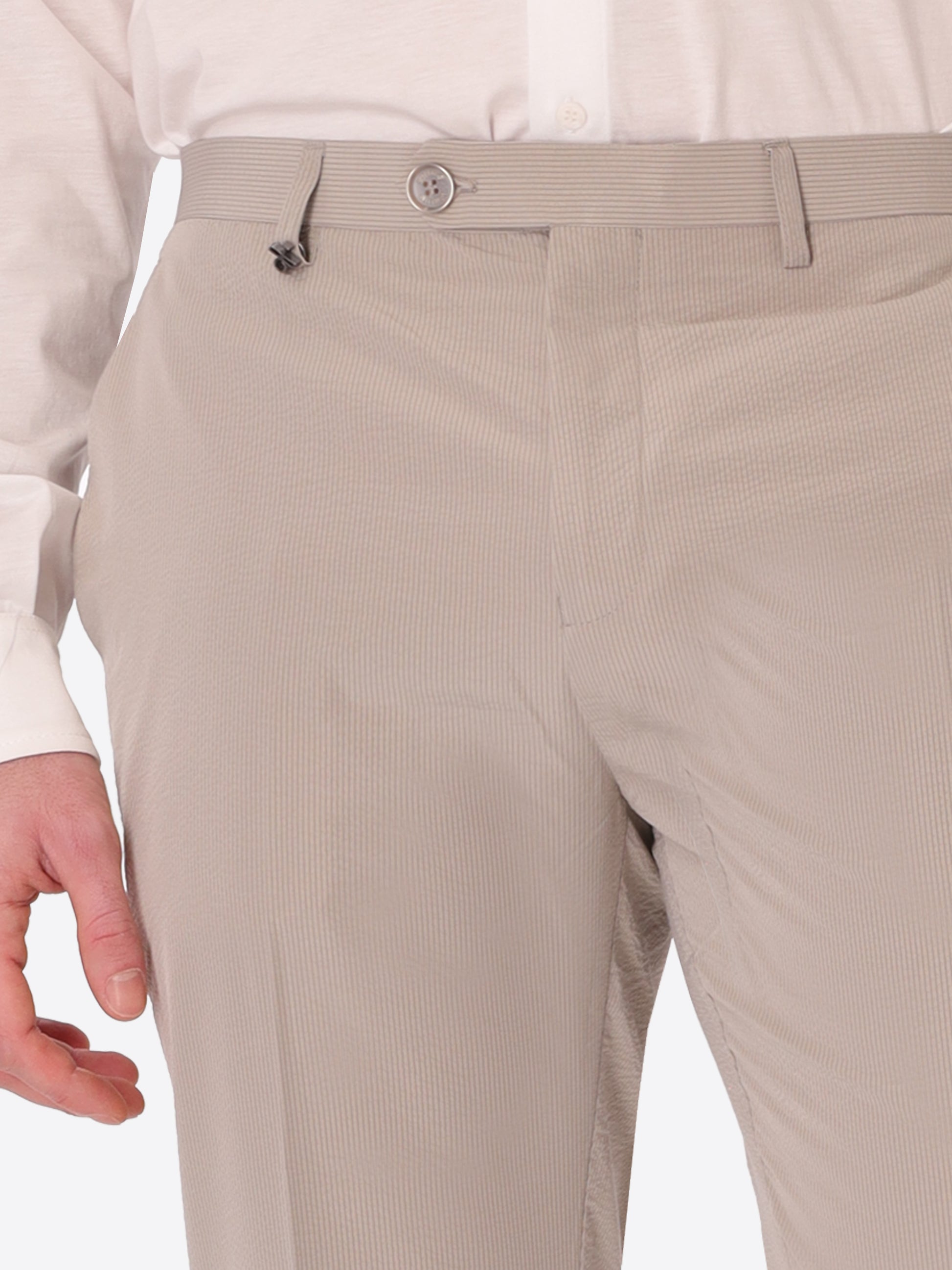 Arezzo Tailoring-HoseAus Super-Comfort Feinstruktur-Streifen-Gewebe - Icon