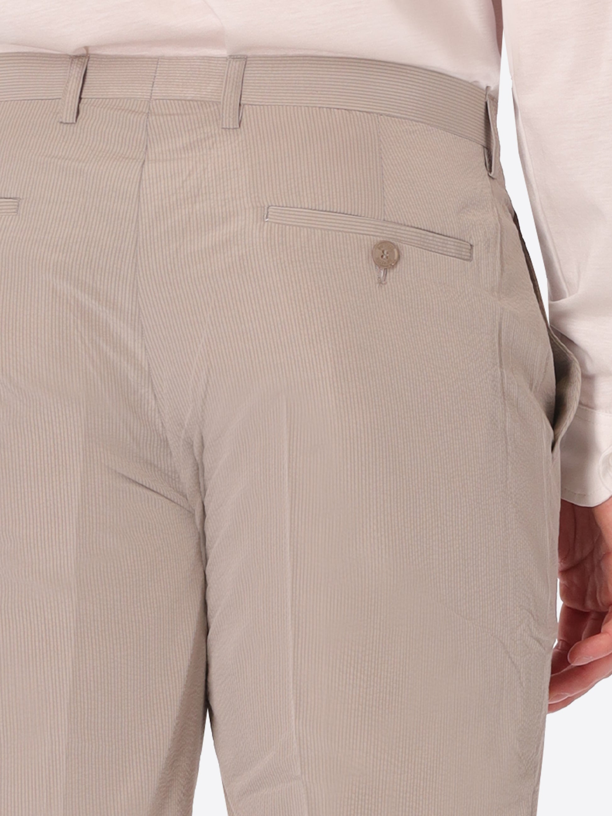 Arezzo Tailoring-HoseAus Super-Comfort Feinstruktur-Streifen-Gewebe - Icon