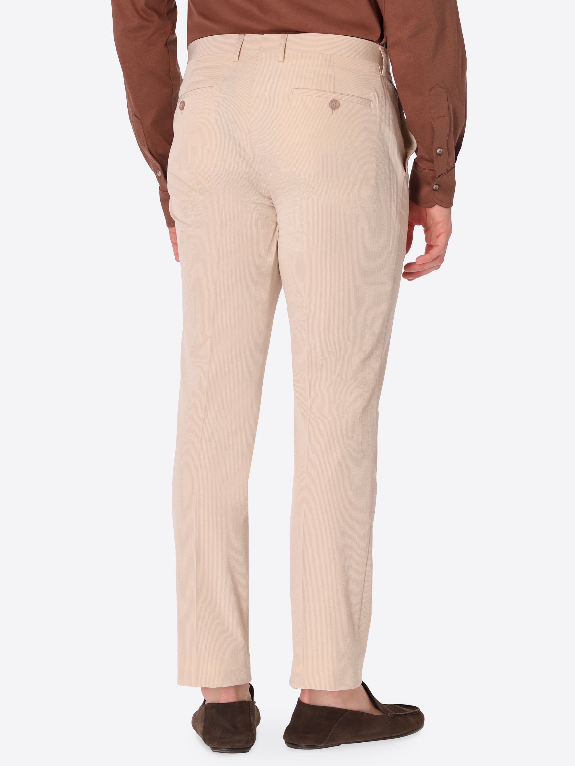 Arezzo Tailoring-HoseAus Super-Comfort Feinstruktur-Streifen-Gewebe