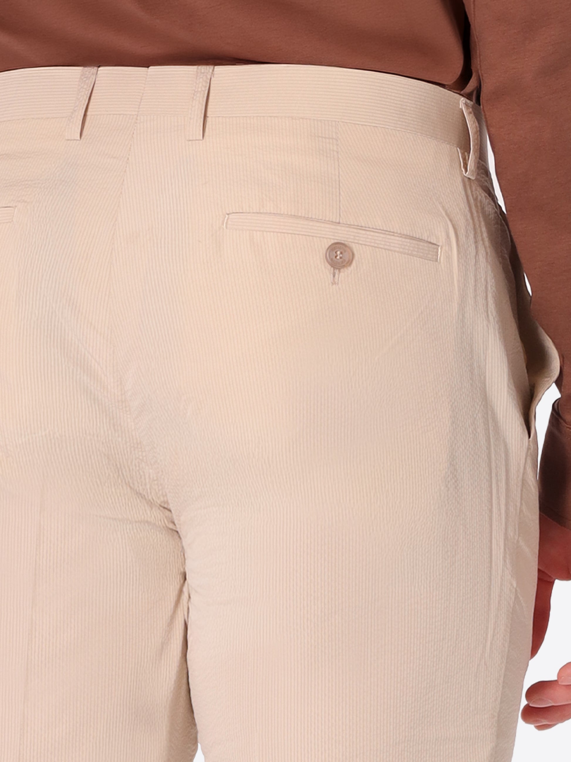 Arezzo Tailoring-HoseAus Super-Comfort Feinstruktur-Streifen-Gewebe