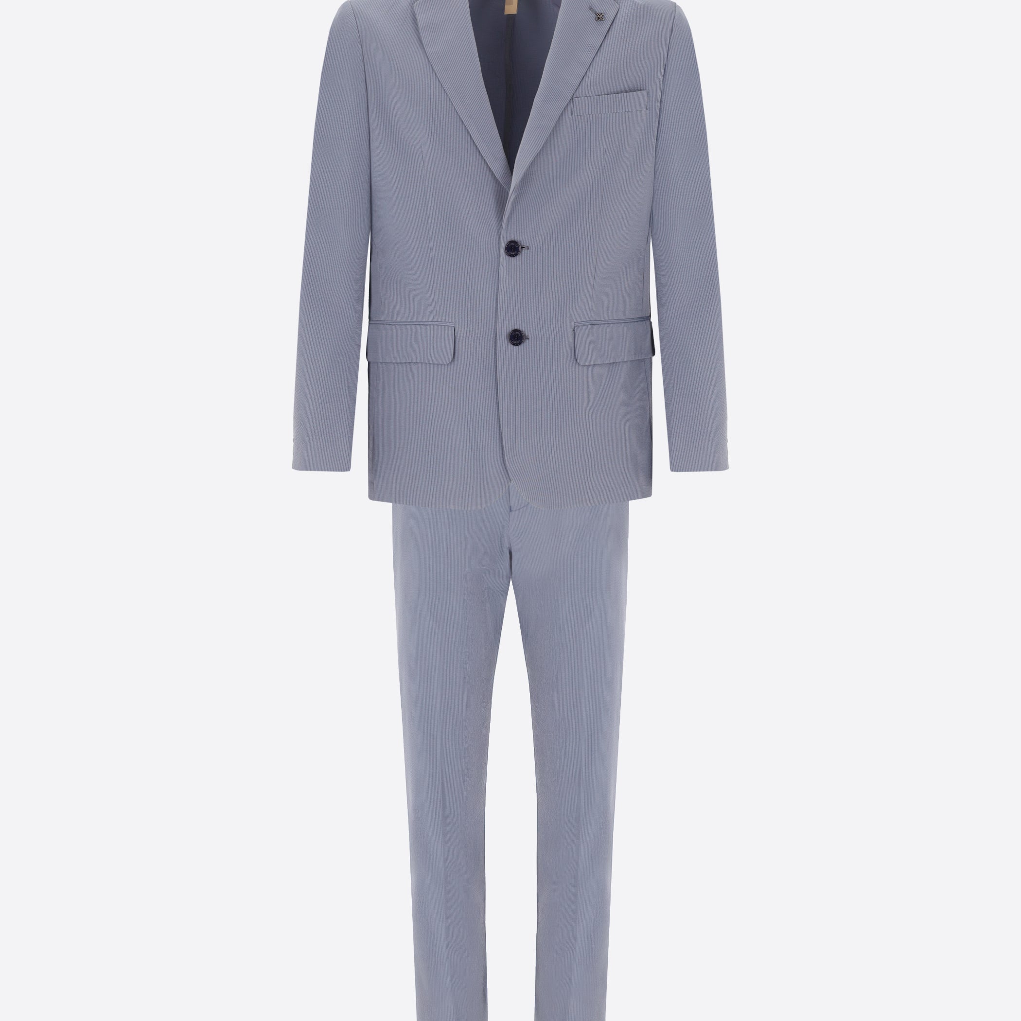 Sugar Paper Suit Arezzo In Super-Comfort Embossed Fine Stripe Fabric