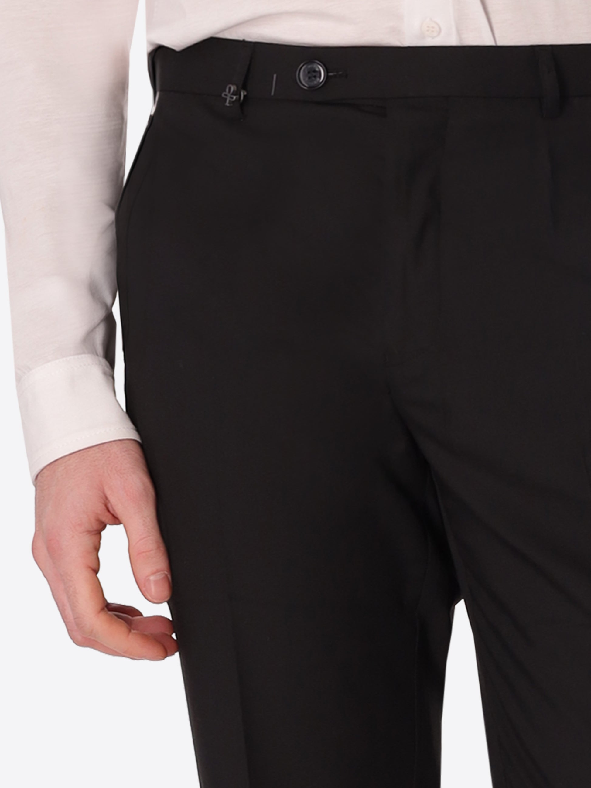 Alabastro Tailoring-Hose Aus Super-Comfort Cool-Wool-Effekt-Gewebe
