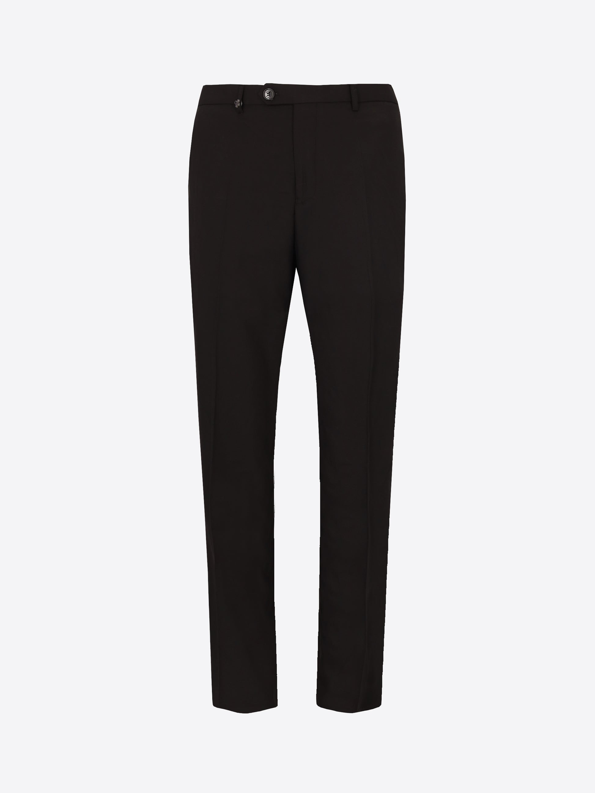 Completo Semi-Tailored Alabastro Nero in Tessuto Super-Comfort Effetto Fresco Lana