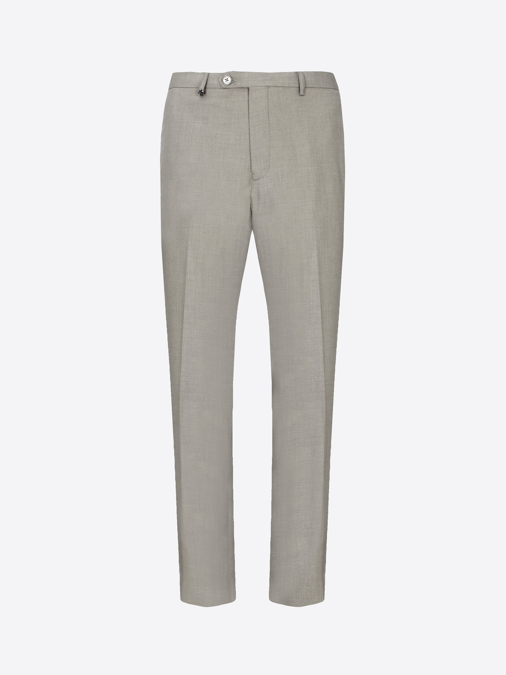 Completo Semi-Tailored Alabastro Salvia in Tessuto Super-Comfort Effetto Fresco Lana