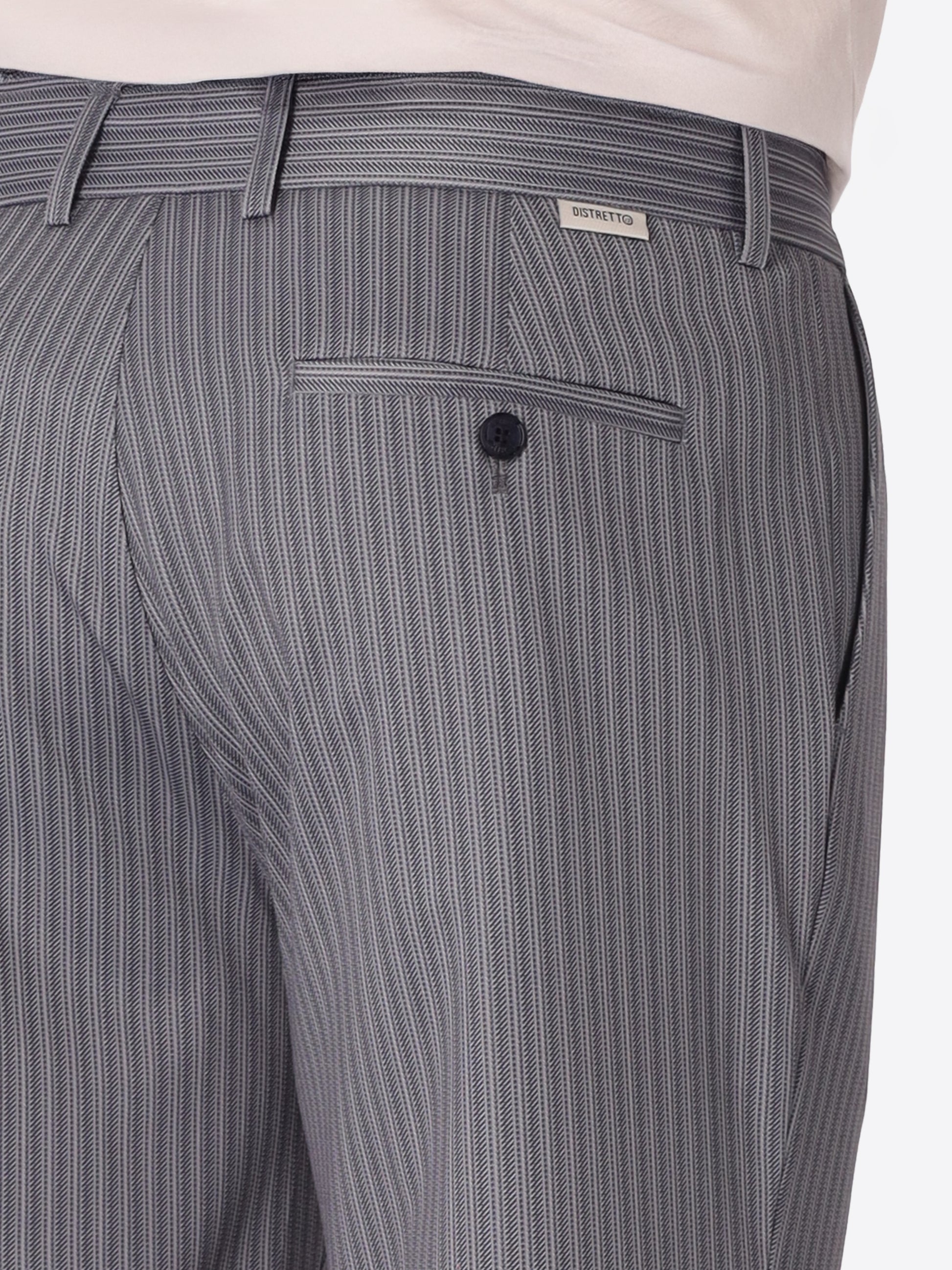 Prugnolo Rio Hose Aus Technischem Jersey Mit Streifendruck