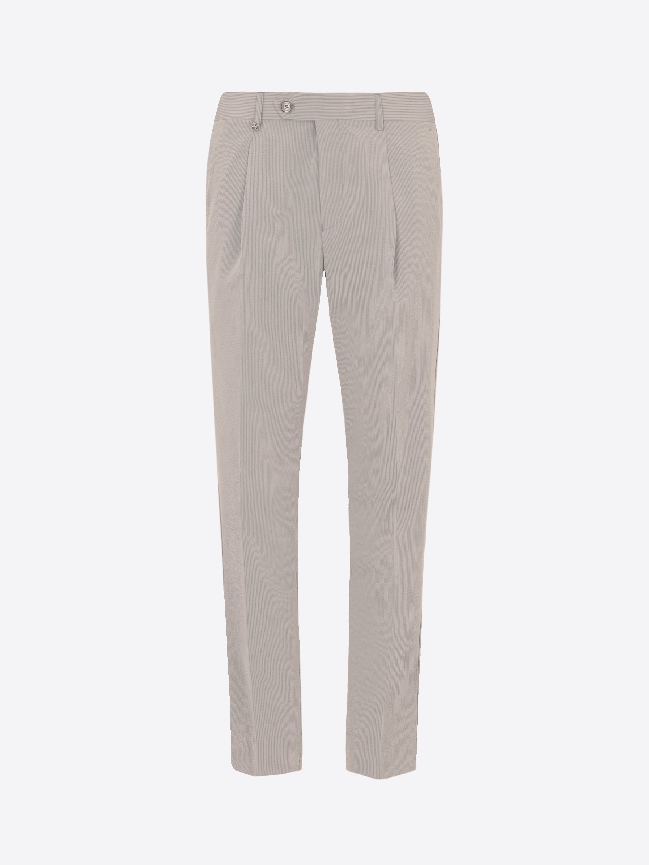 Arezzo Tailoring-Hose Carrot Fit Mit Bundfalte Aus Super-Comfort Feinstruktur-Streifen-Gewebe - Icon