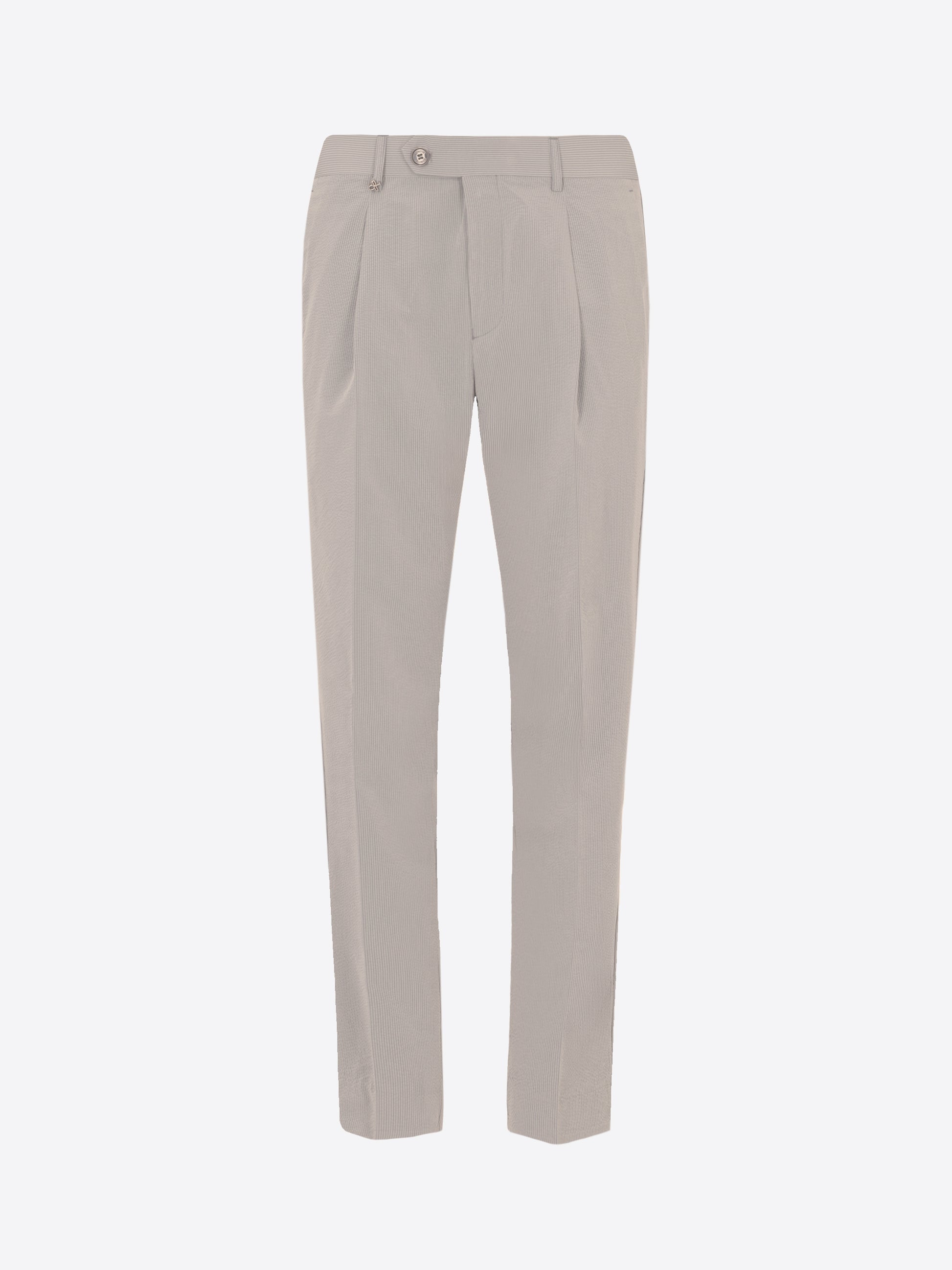 Arezzo Tailoring-Hose Carrot Fit Mit Bundfalte Aus Super-Comfort Feinstruktur-Streifen-Gewebe