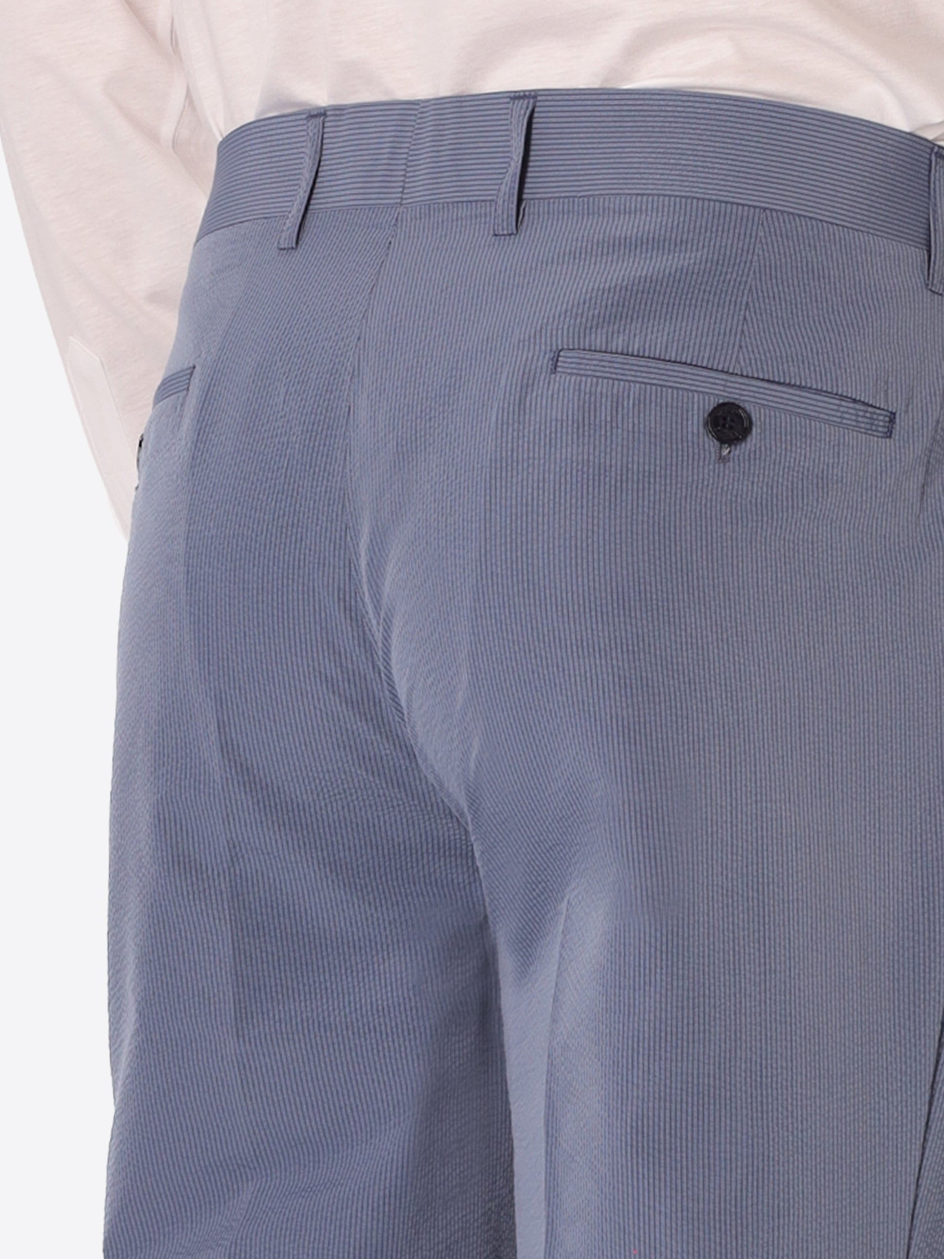 Arezzo Tailoring-Hose Carrot Fit Mit Bundfalte Aus Super-Comfort Feinstruktur-Streifen-Gewebe