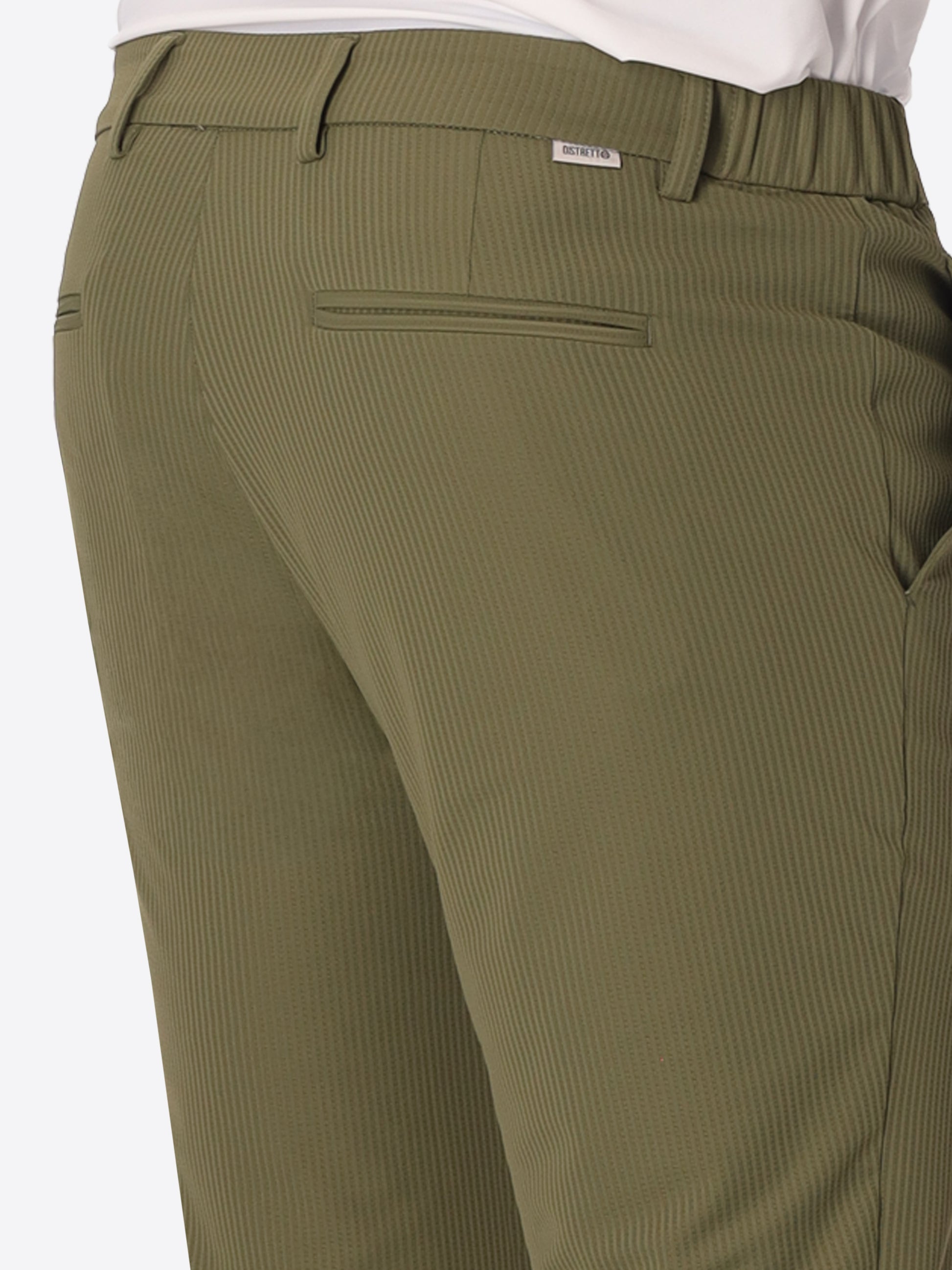 High-Perform12 Kos Trousers Leccio In Raised-Stripe Technical Stretch Fabric