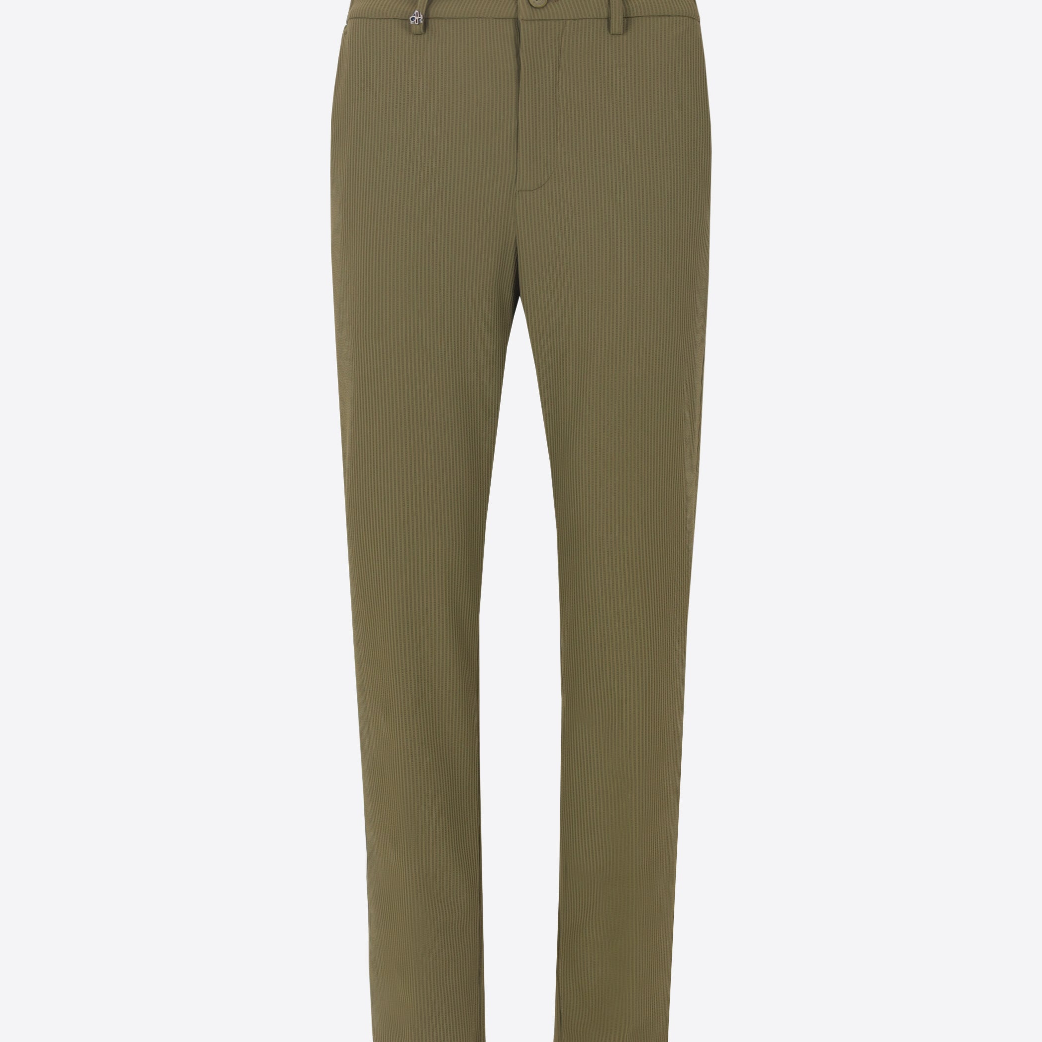 High-Perform12 Kos Trousers Leccio In Raised-Stripe Technical Stretch Fabric