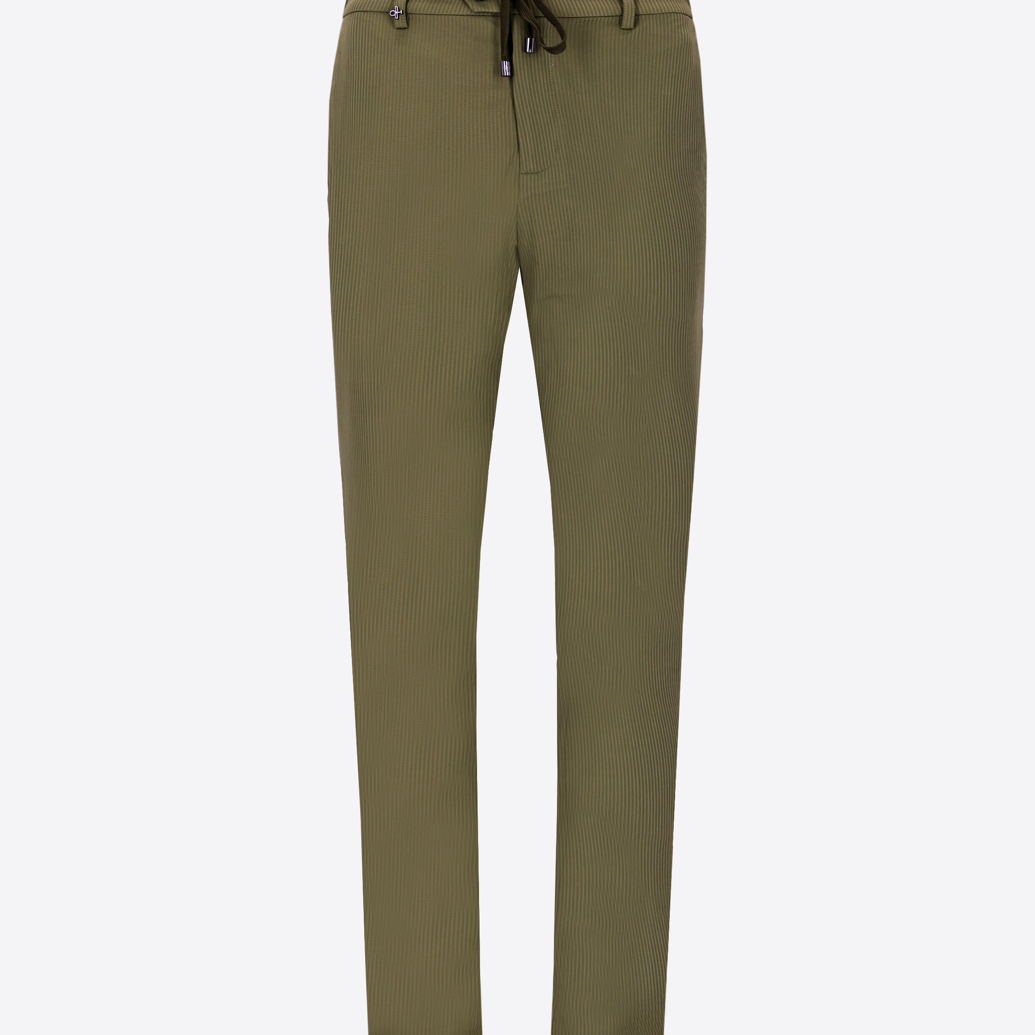Pantalone York High-Perform12 Leccio In Tessuto Tecnico Stretch Con Righe A Rilievo