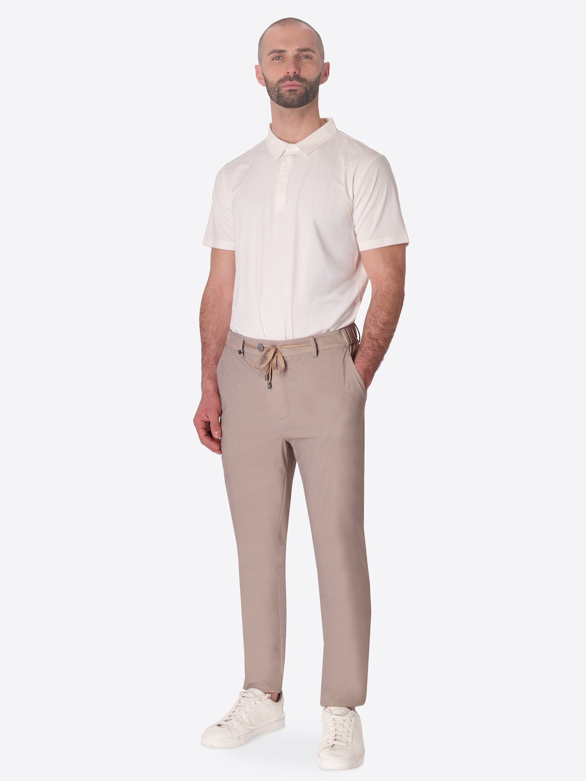 Pantalone York High-Perform12 Sequoia In Tessuto Micro Disegno Stampato