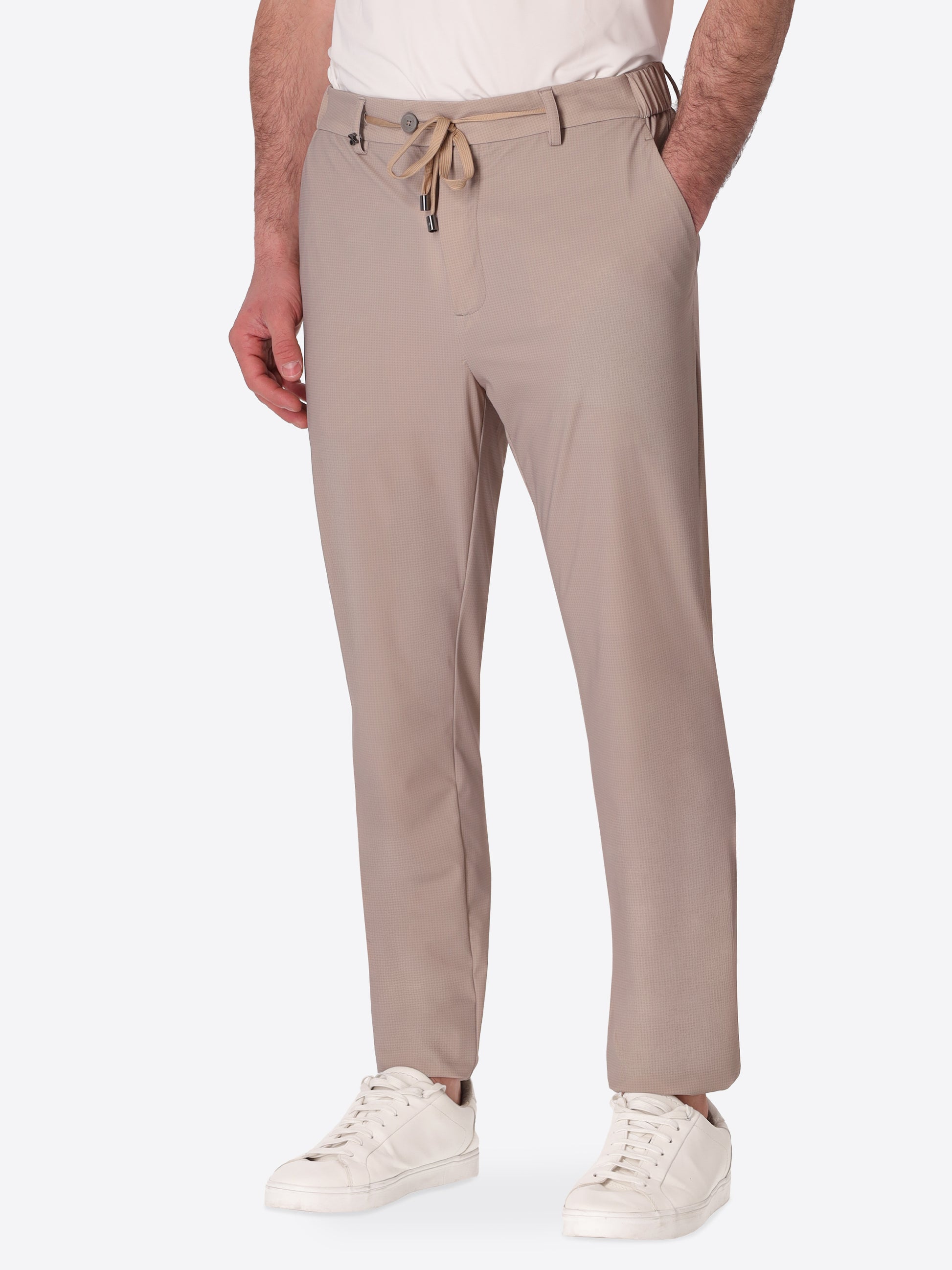Pantalone York High-Perform12 Sequoia In Tessuto Micro Disegno Stampato