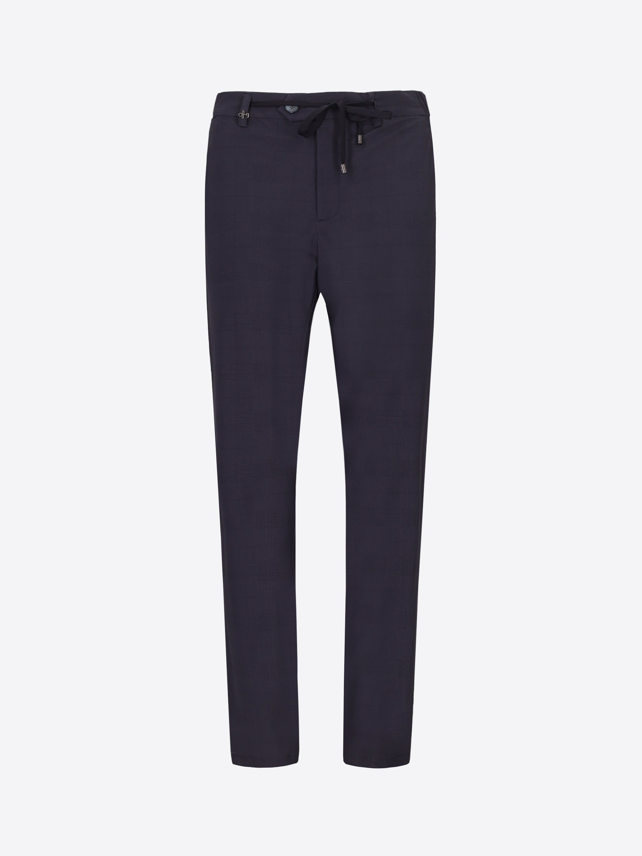 High-Perform12 York Trousers Quercia In Technical Active Stretch Prince Of Wales Fabric