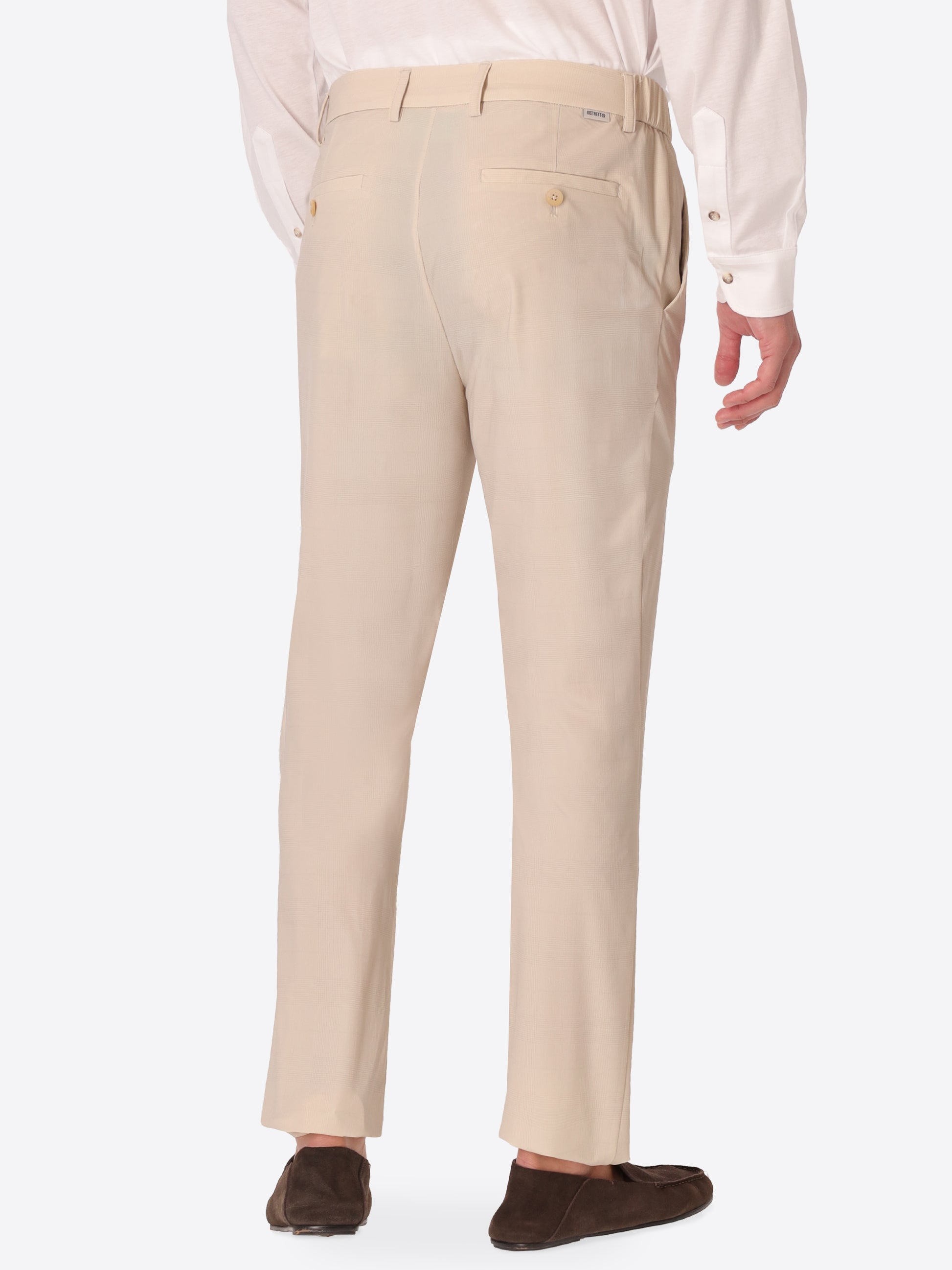 Pantalone High-Perform12 York Quercia In Tessuto Tecnico Stretch Principe Di Galles