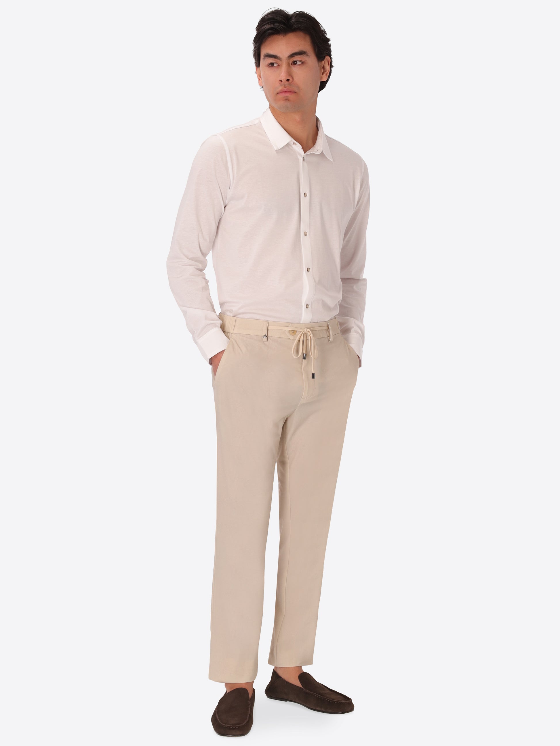 Pantalone High-Perform12 York Quercia In Tessuto Tecnico Stretch Principe Di Galles
