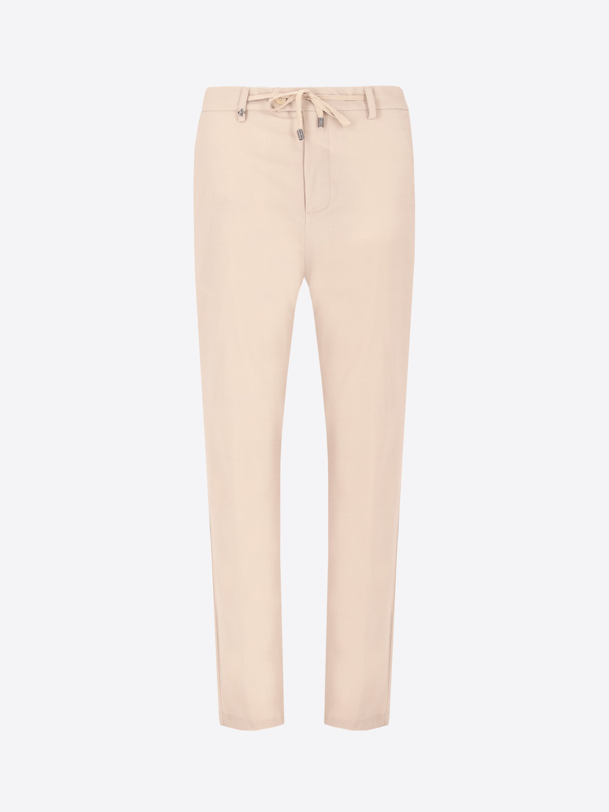 High-Perform12 Quercia Suit Travertine In Technical Active Stretch Prince of Wales Fabric