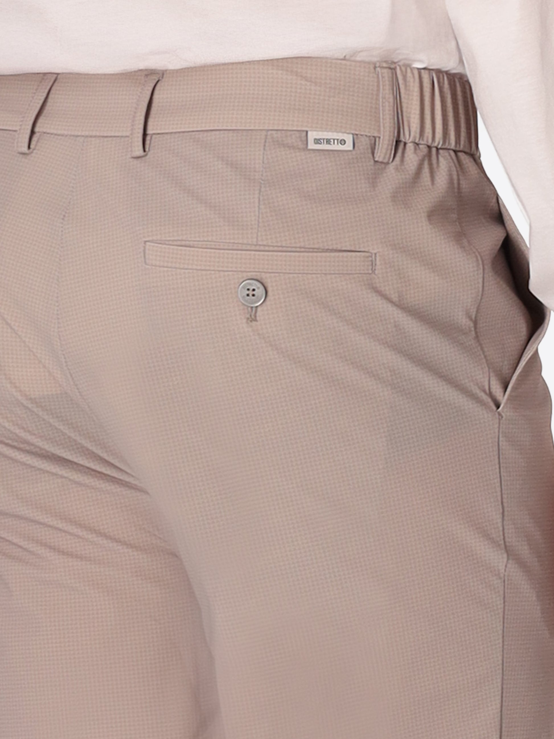 High-Perform12 Rio Pences Trousers Sequoia In Printed Micro-Patterned Fabric