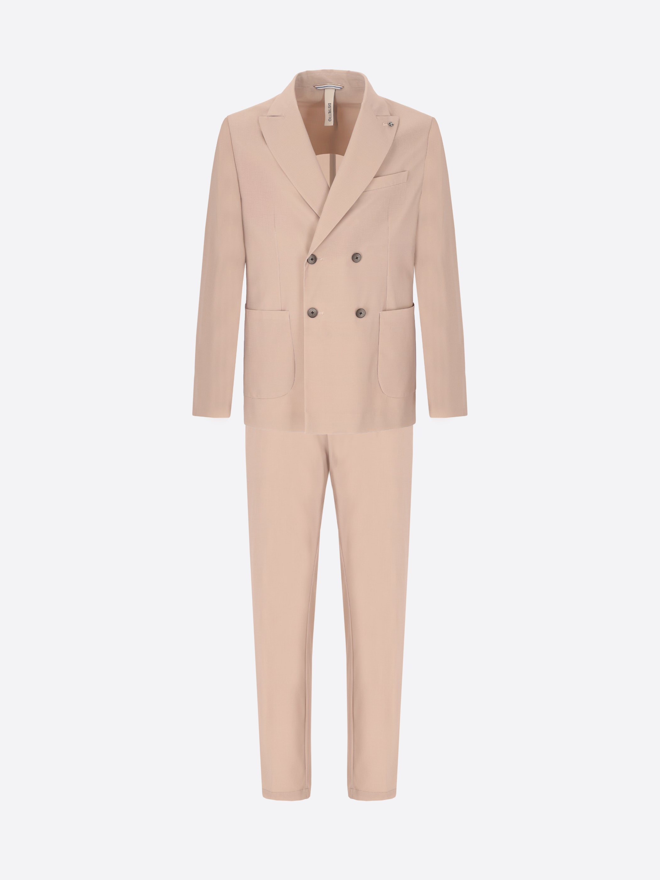 High-Perform12 Sequoia Suit Sandalwood In Printed Micro-Patterned Fabric