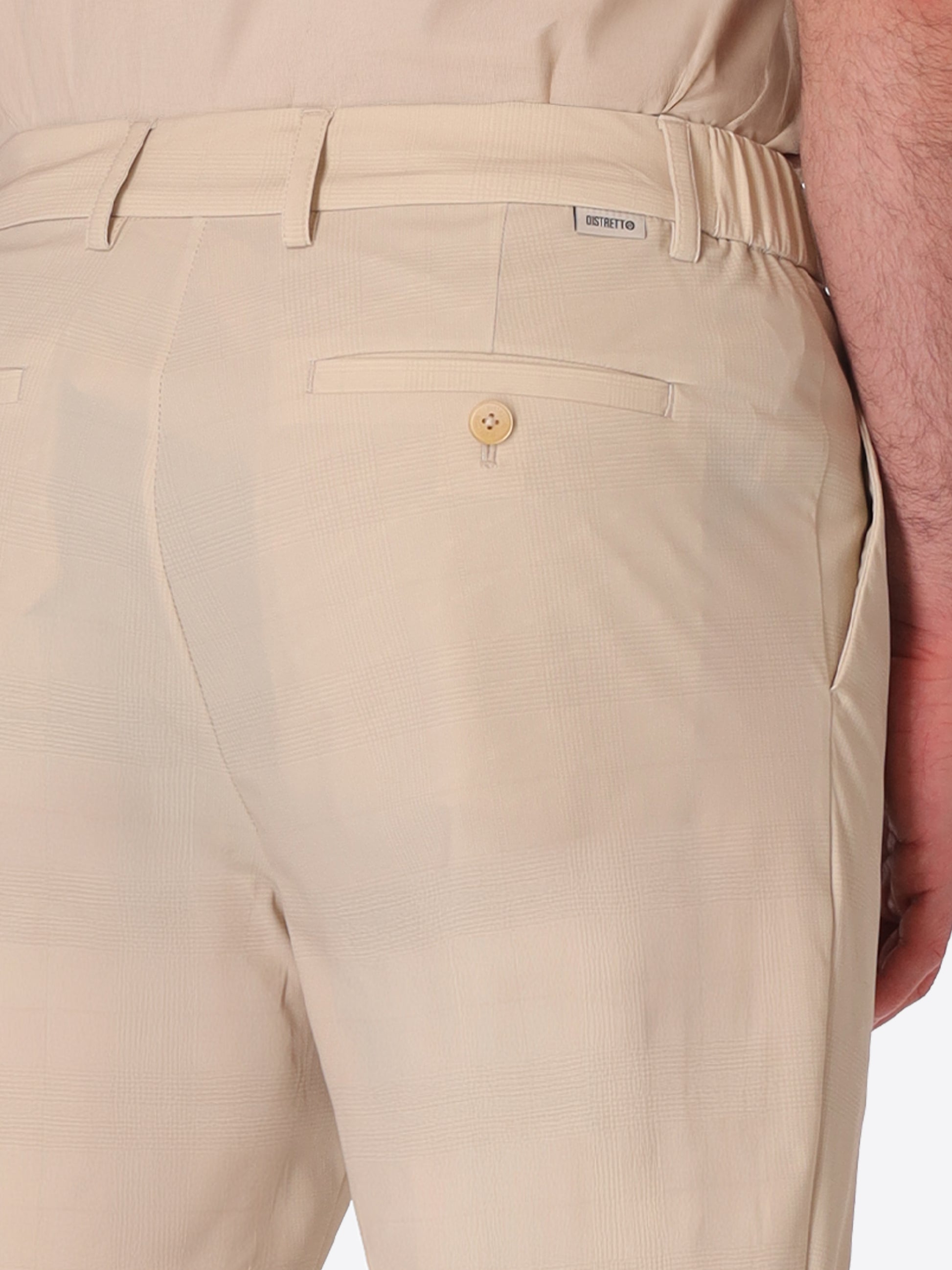 Pantalone High-Perform12 Rio Pences Quercia In Tessuto Tecnico Stretch Principe Di Galles
