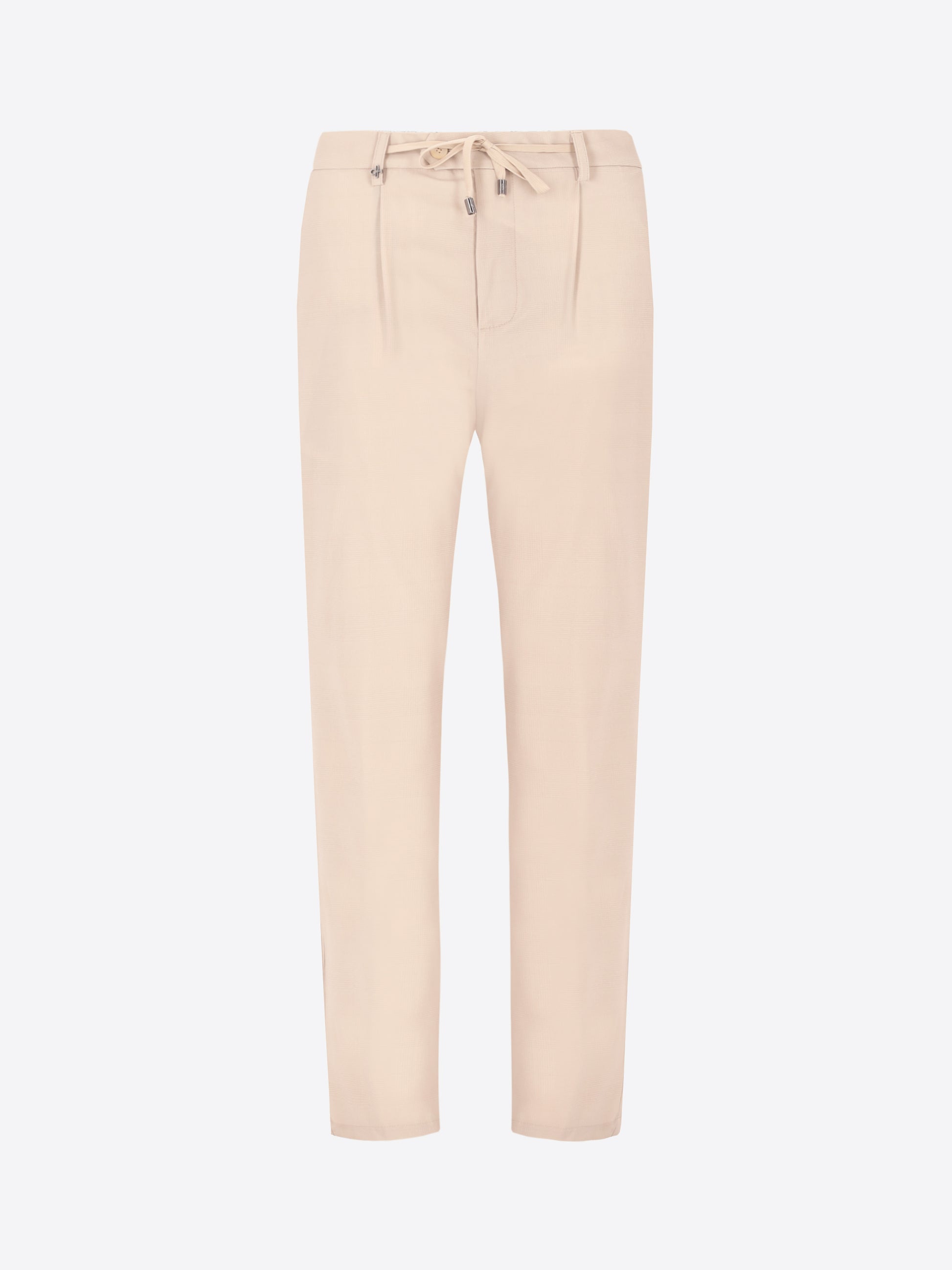 High-Perform12 Quercia Suit Travertine In Technical Active Stretch Prince of Wales Fabric