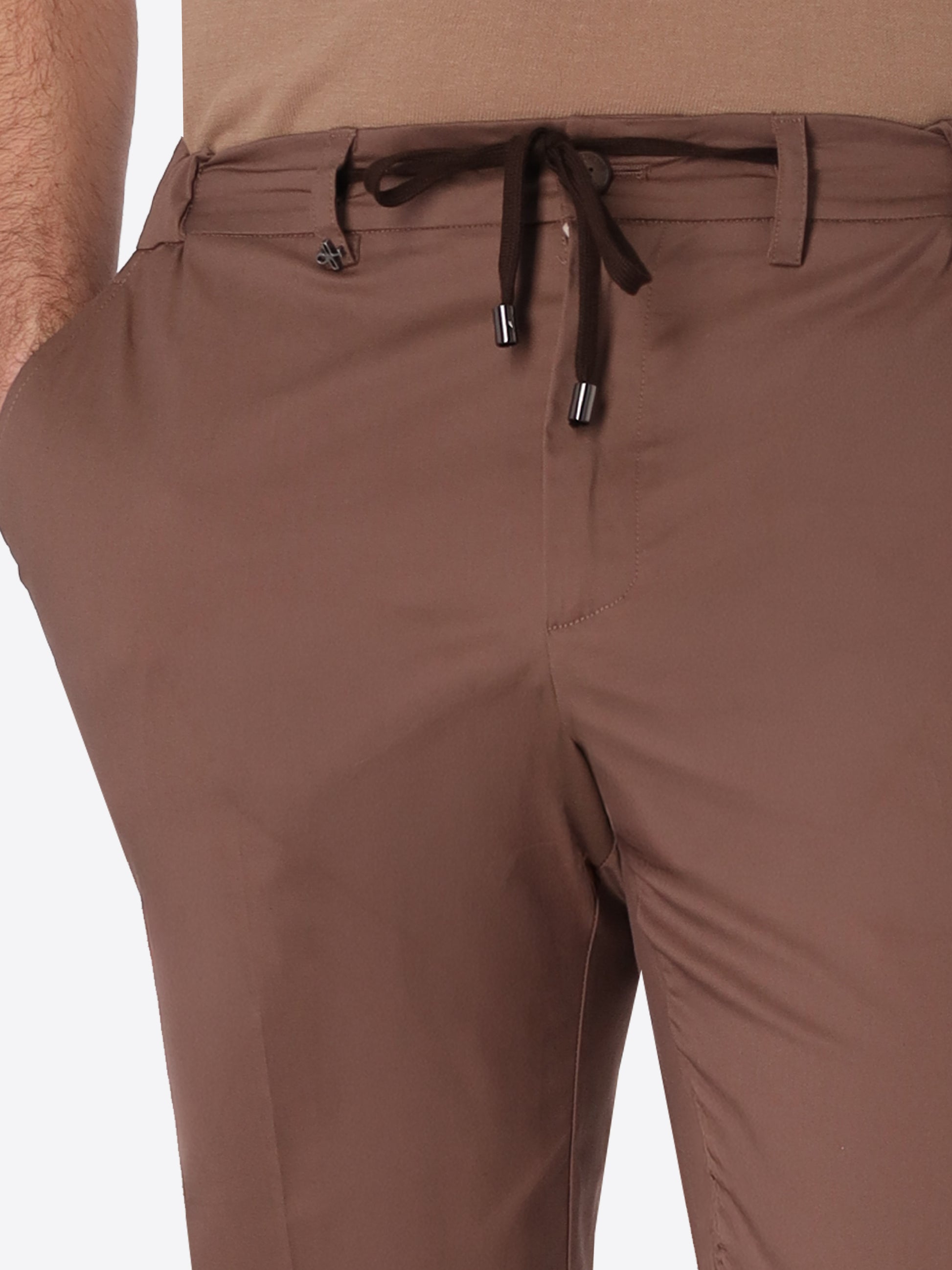 York Trousers Grano In Ultralight Cotton-Nylon Blend Fabric