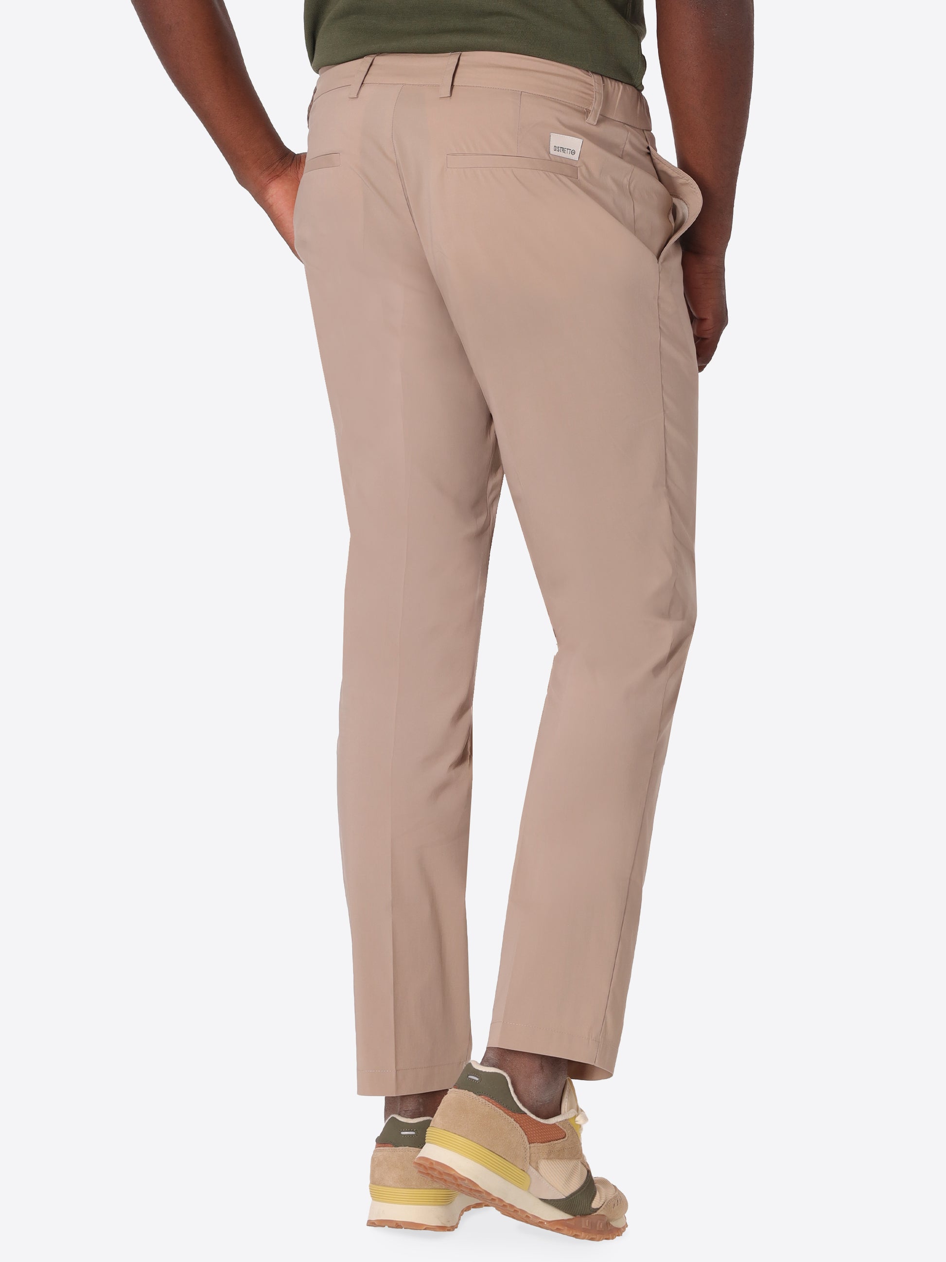 York Trousers Grano In Ultralight Cotton-Nylon Blend Fabric