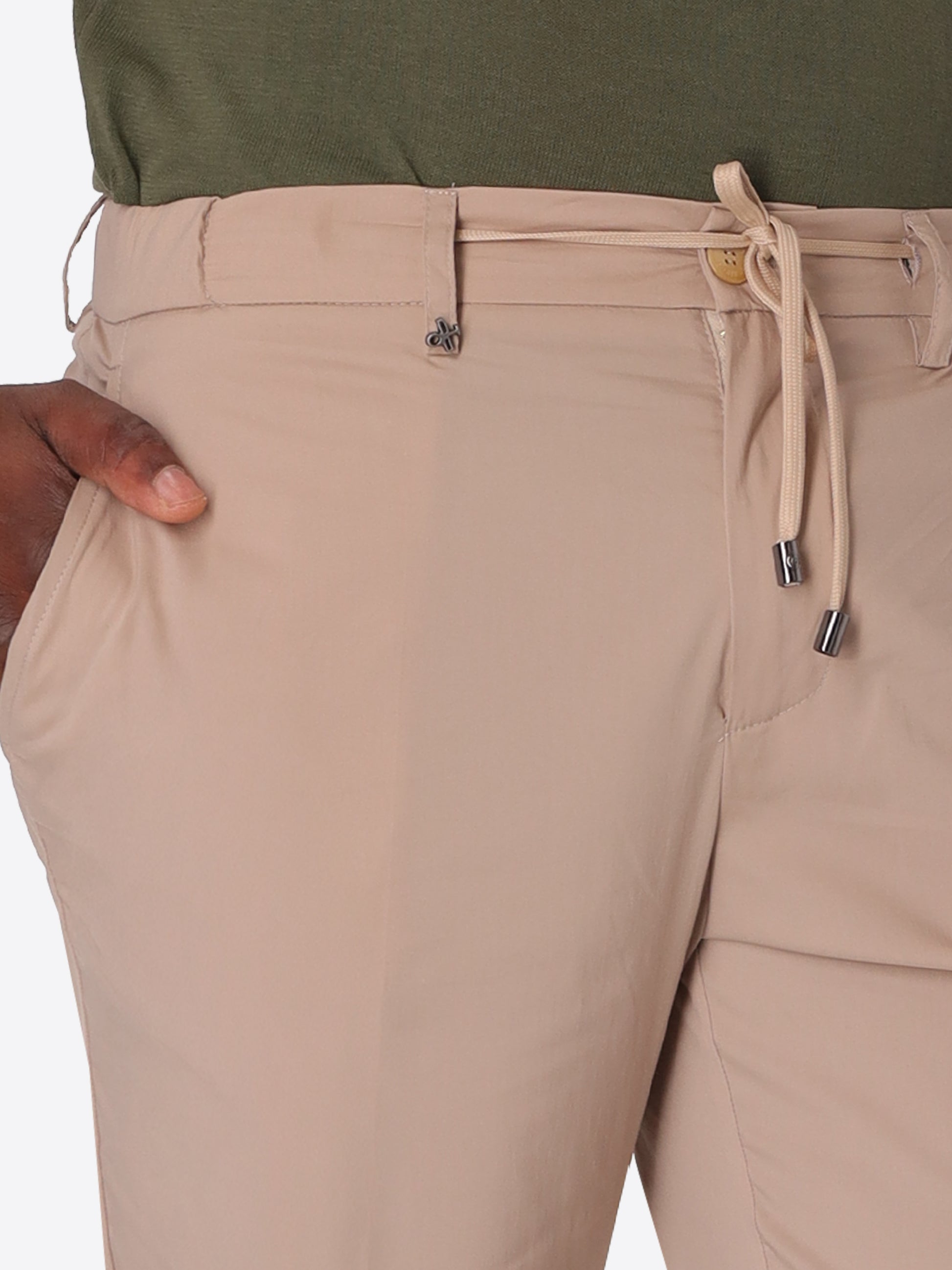 York Trousers Grano In Ultralight Cotton-Nylon Blend Fabric