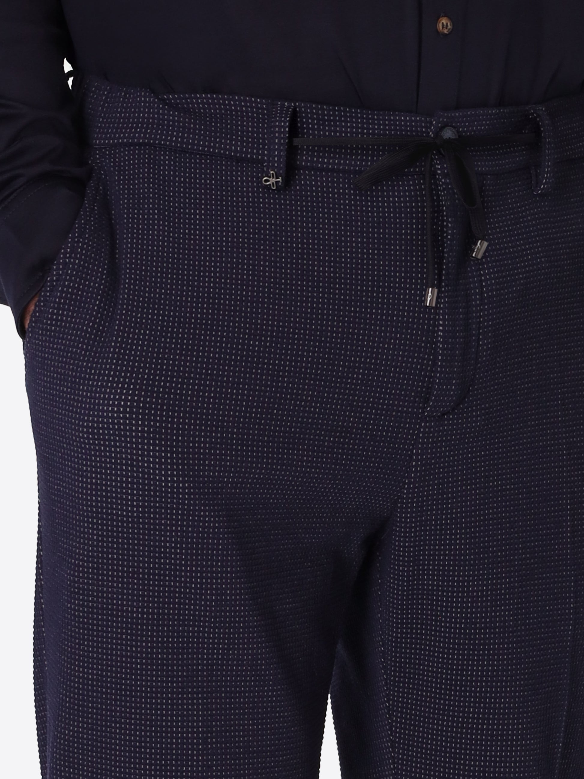 York Trousers Conte In Structured Jersey Super-Comfort Fabric