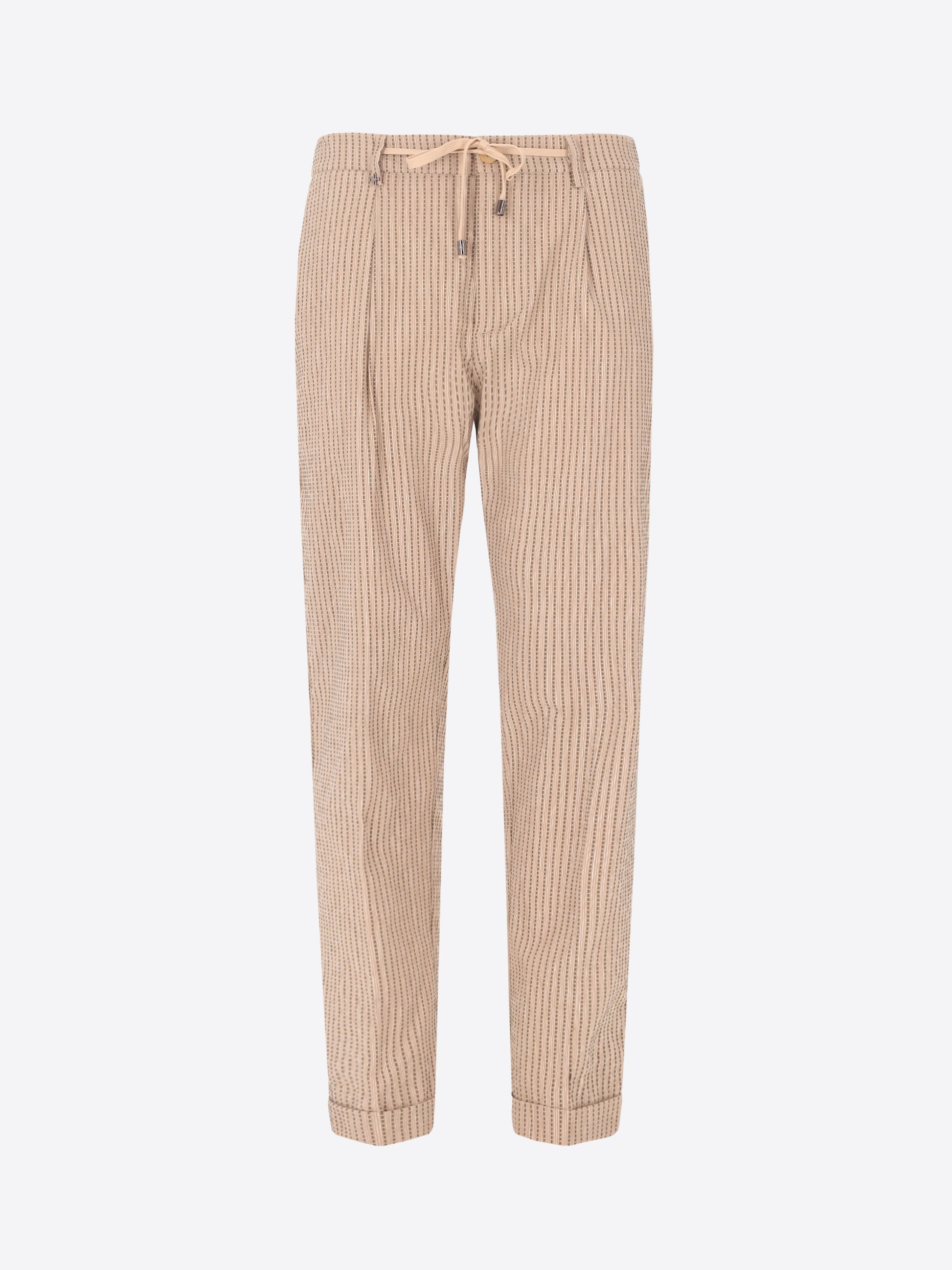 Abito Acero in Tessuto Super-Stretch con Righe Alternate in Rilievo